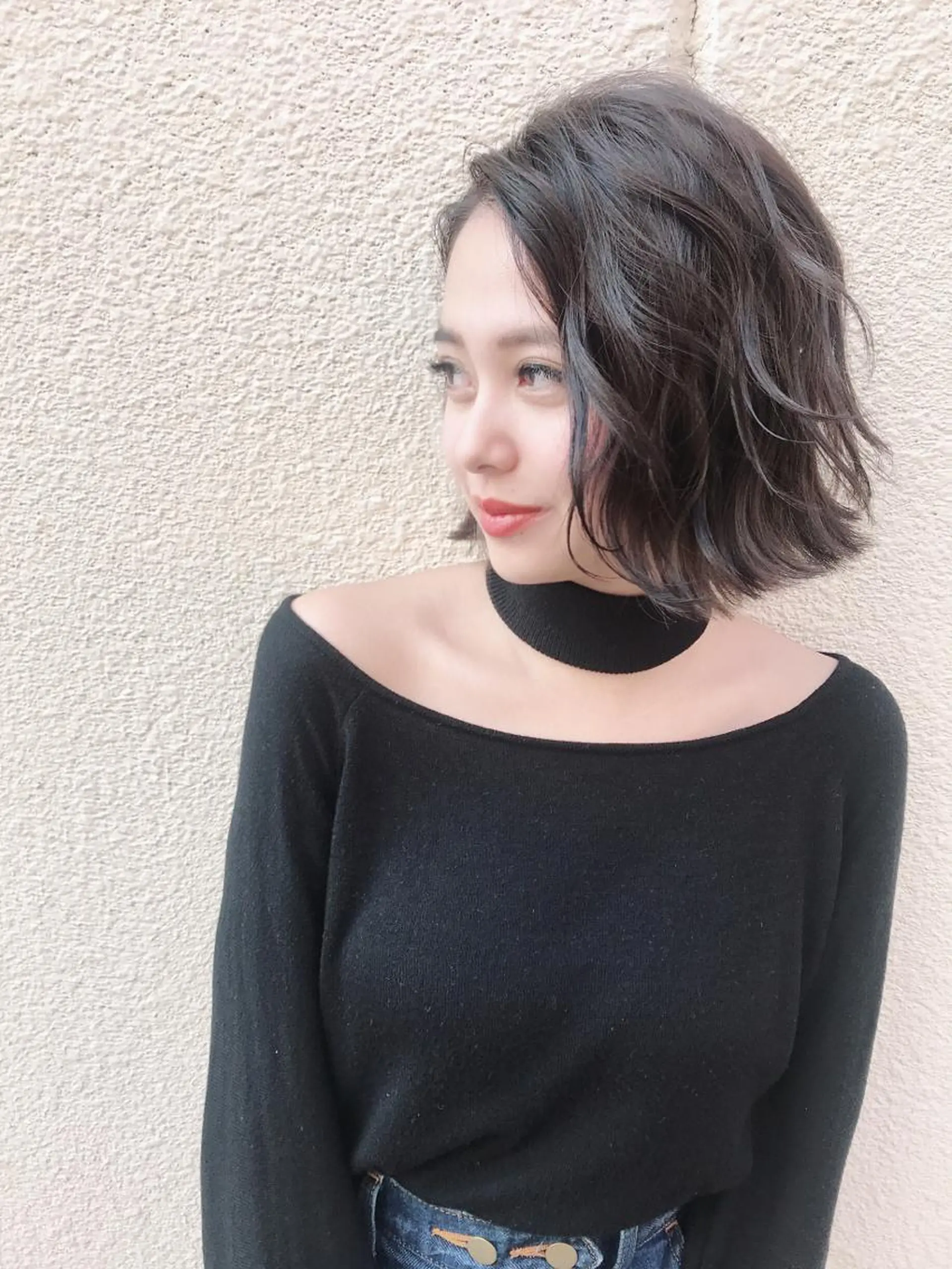 ショート 切りっぱなしボブ ボブ レイヤーカット ♡ma ki♡のヘアスタイル