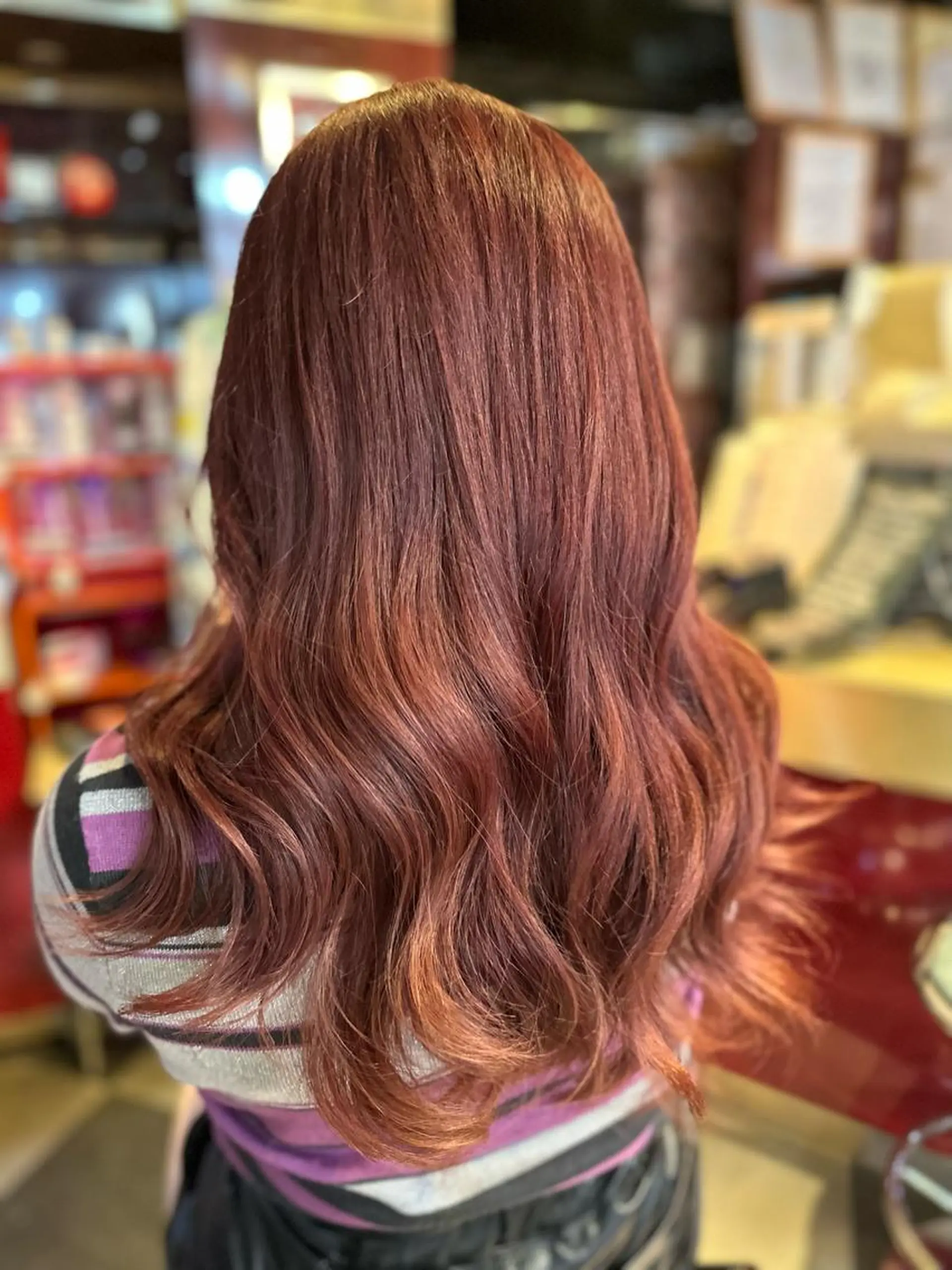 ロング カラー カット ヘアカラー トリートメント カット/ピンク/ ラベンダー/長谷恵花のヘアスタイル