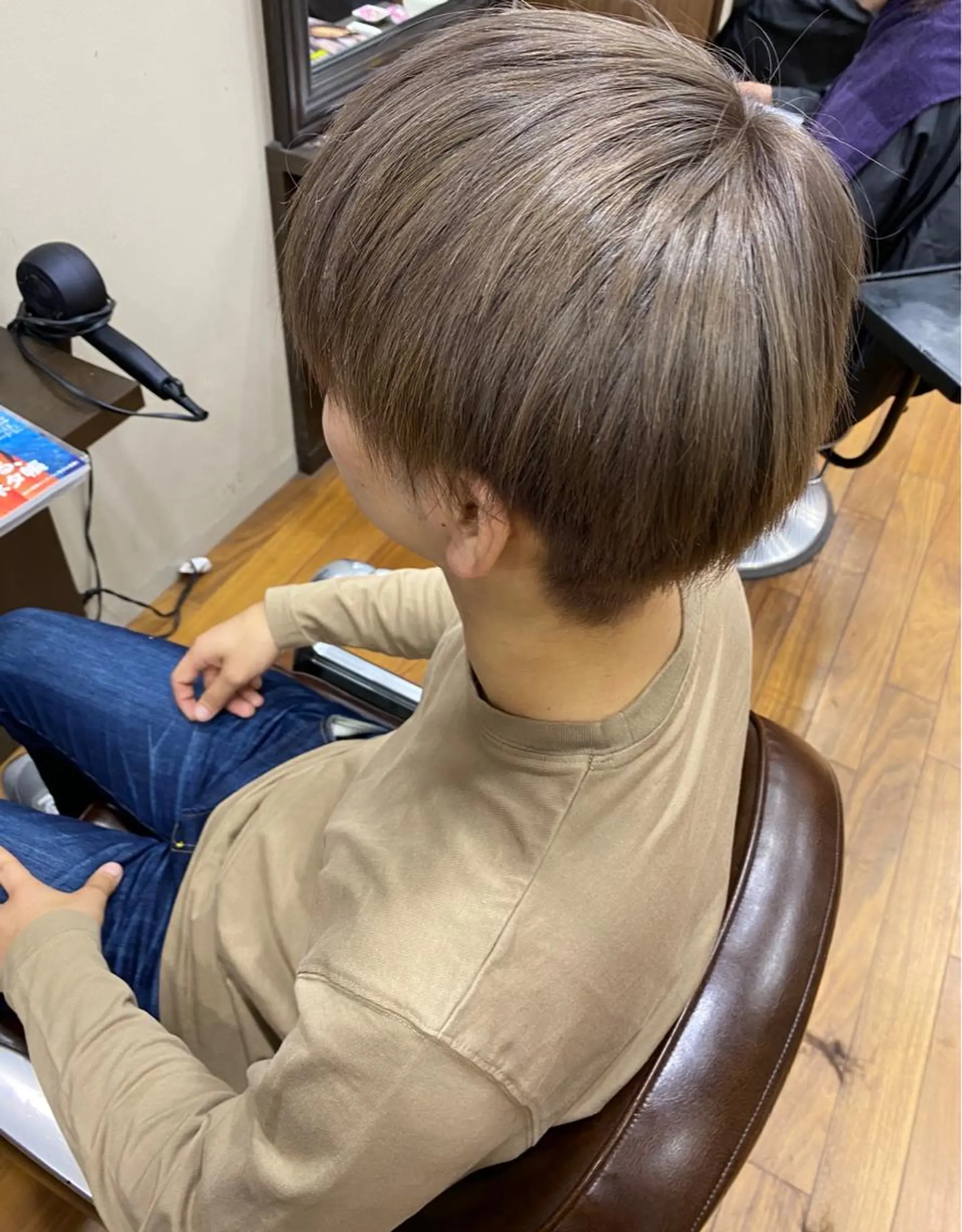 ショート カラー メンズ グレージュ シェアサロン　シエナ所属・東條 克義のヘアスタイル