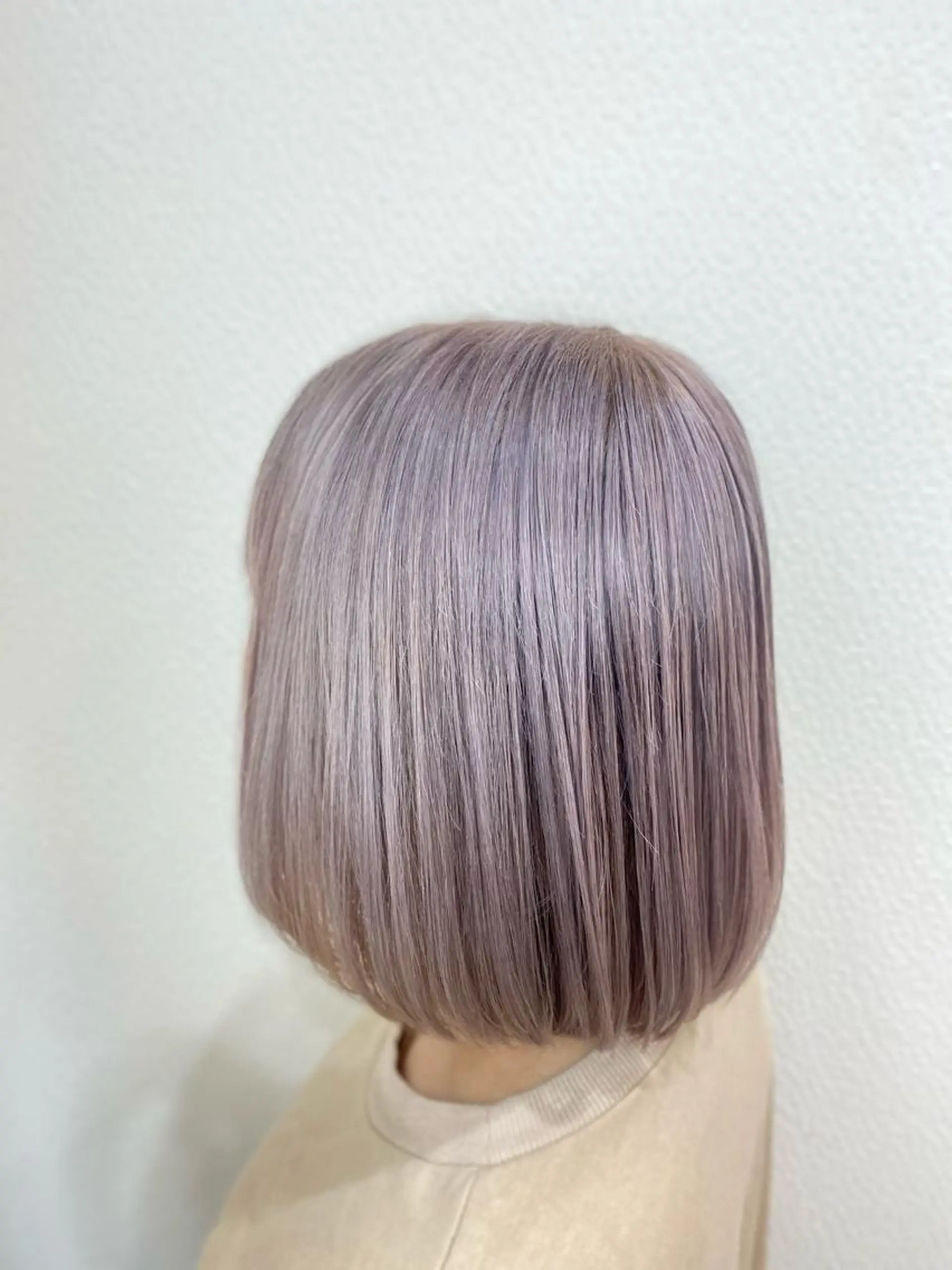 ミディアム アッシュ ヘアカラー ゆぴ☾‪/推しカラー /ハイトーンのヘアスタイル