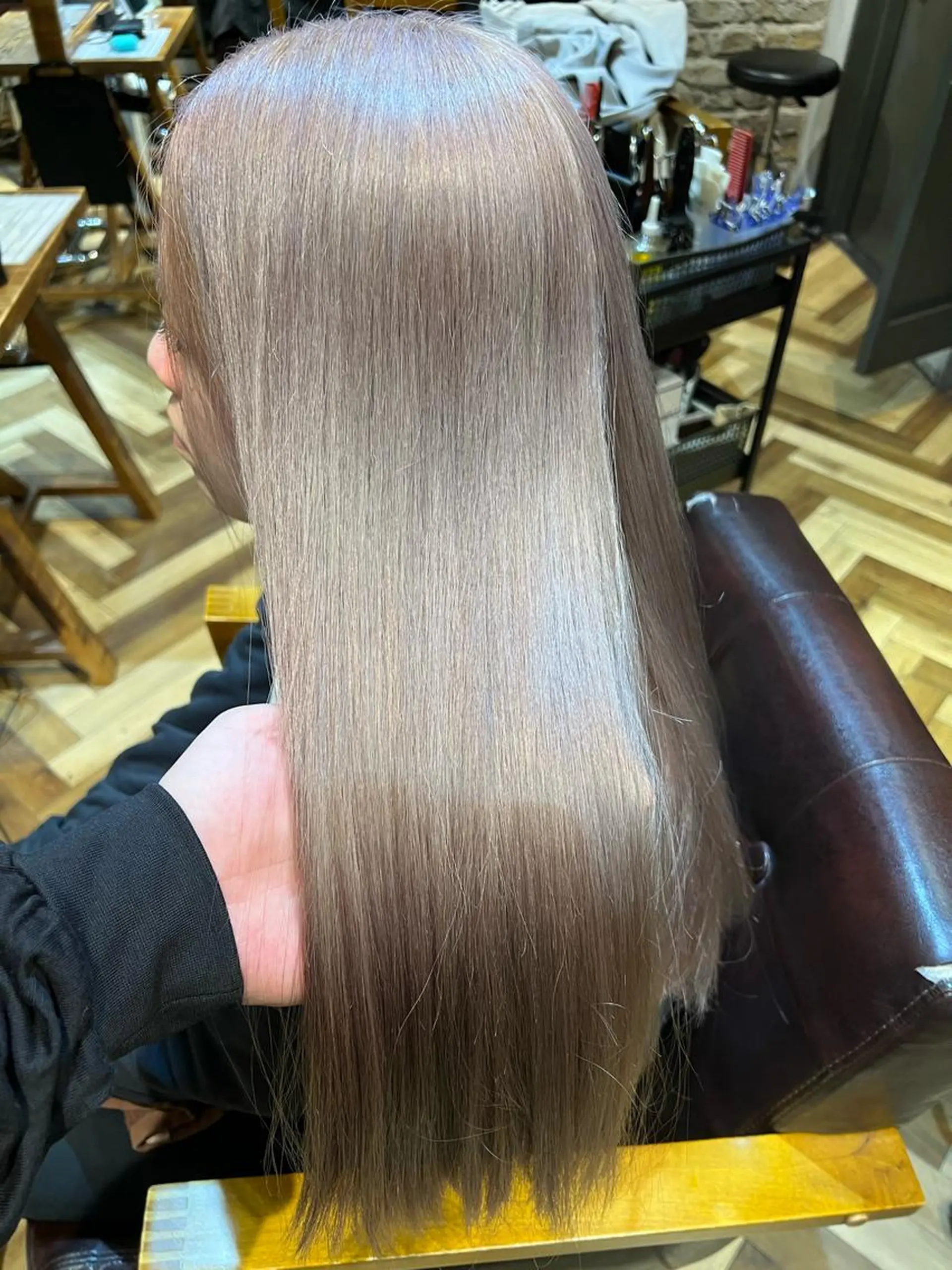 ロング カット 縮毛矯正 トリートメント amie所属・amie三宮 NAKANOのヘアスタイル