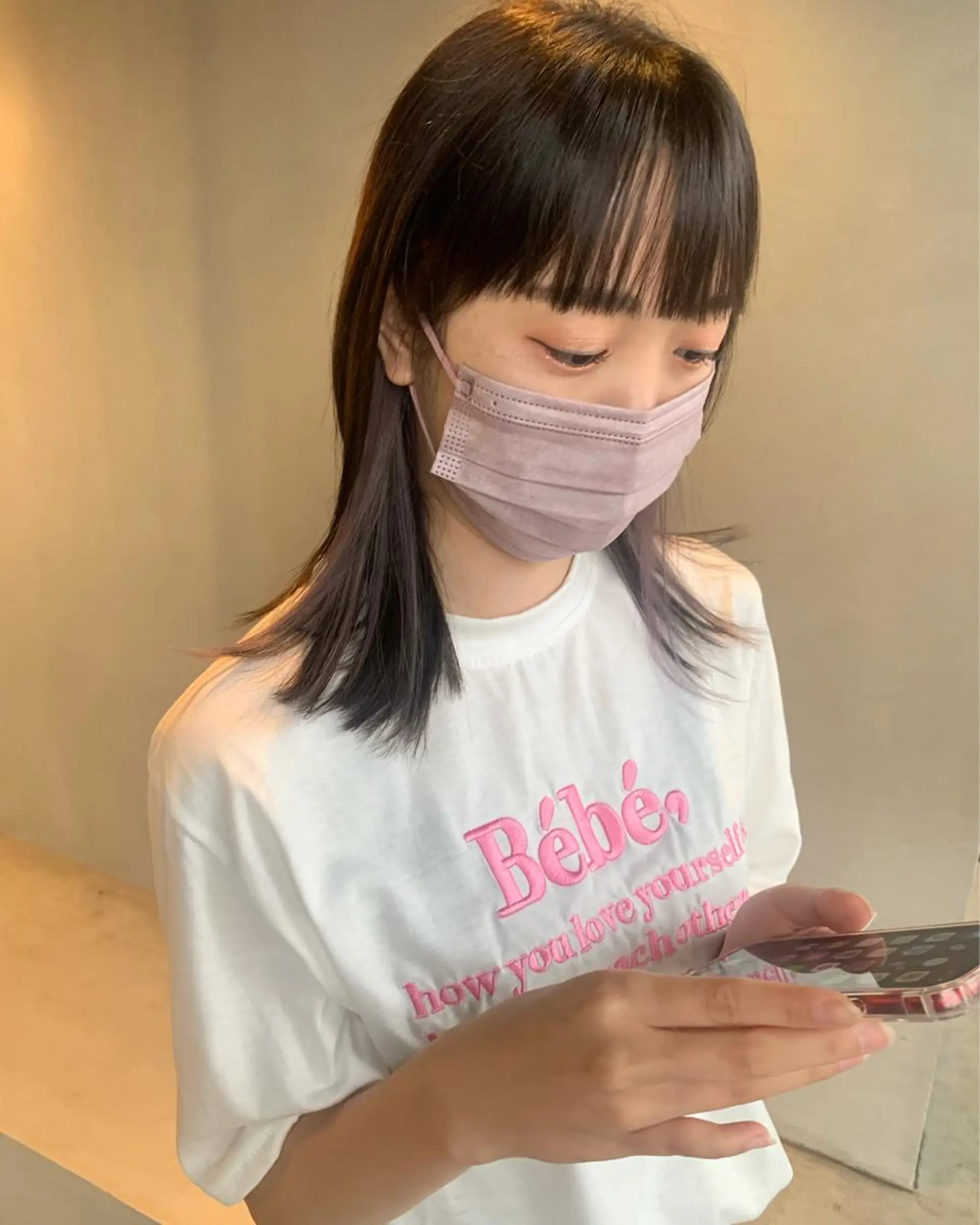 ミディアム カラー ヘアカラー ブリーチ/アレンジ 天満/chihiroのヘアスタイル