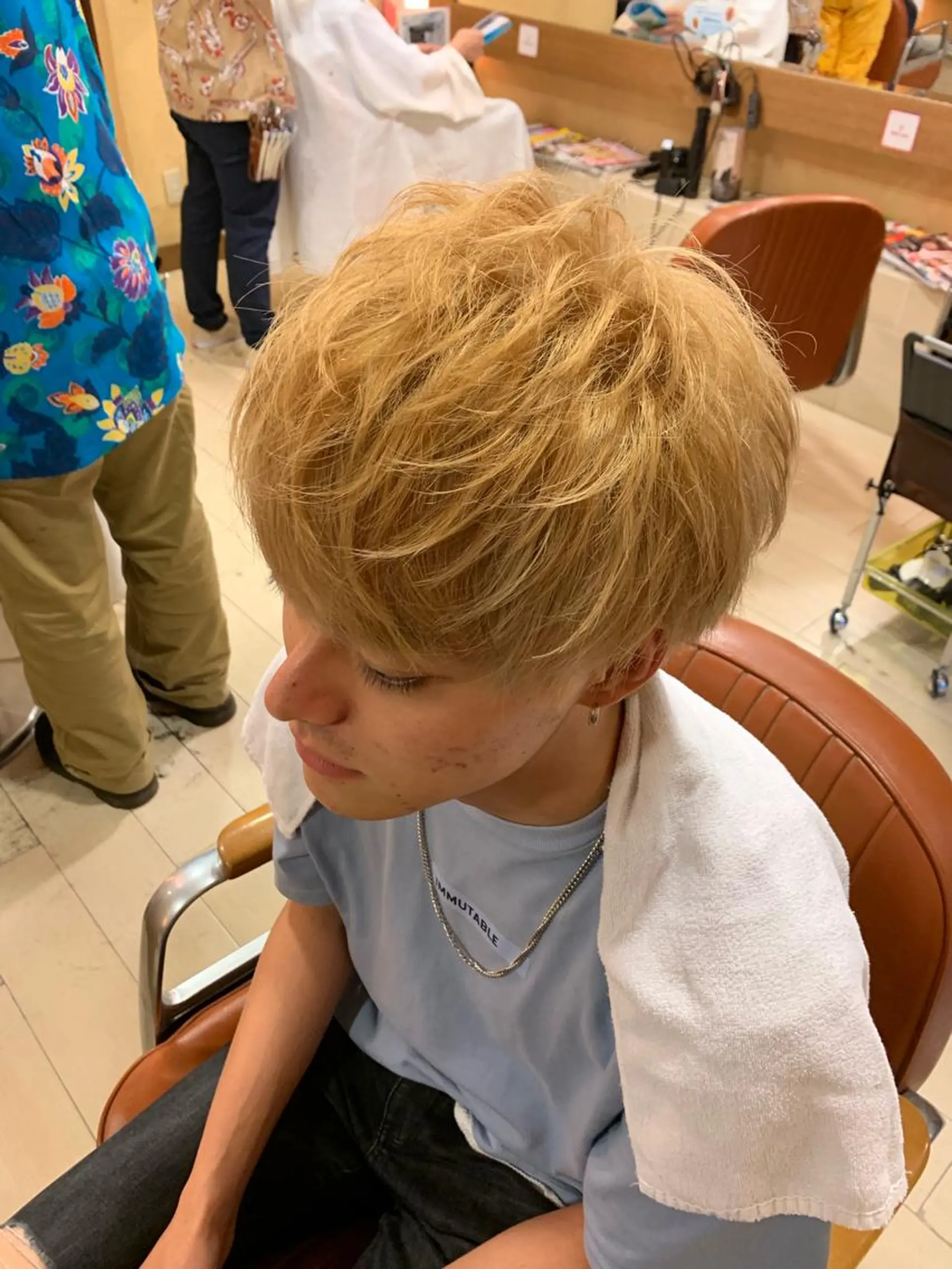 ショート カラー HOMMEHAIR4所属・砂川 太成のヘアスタイル