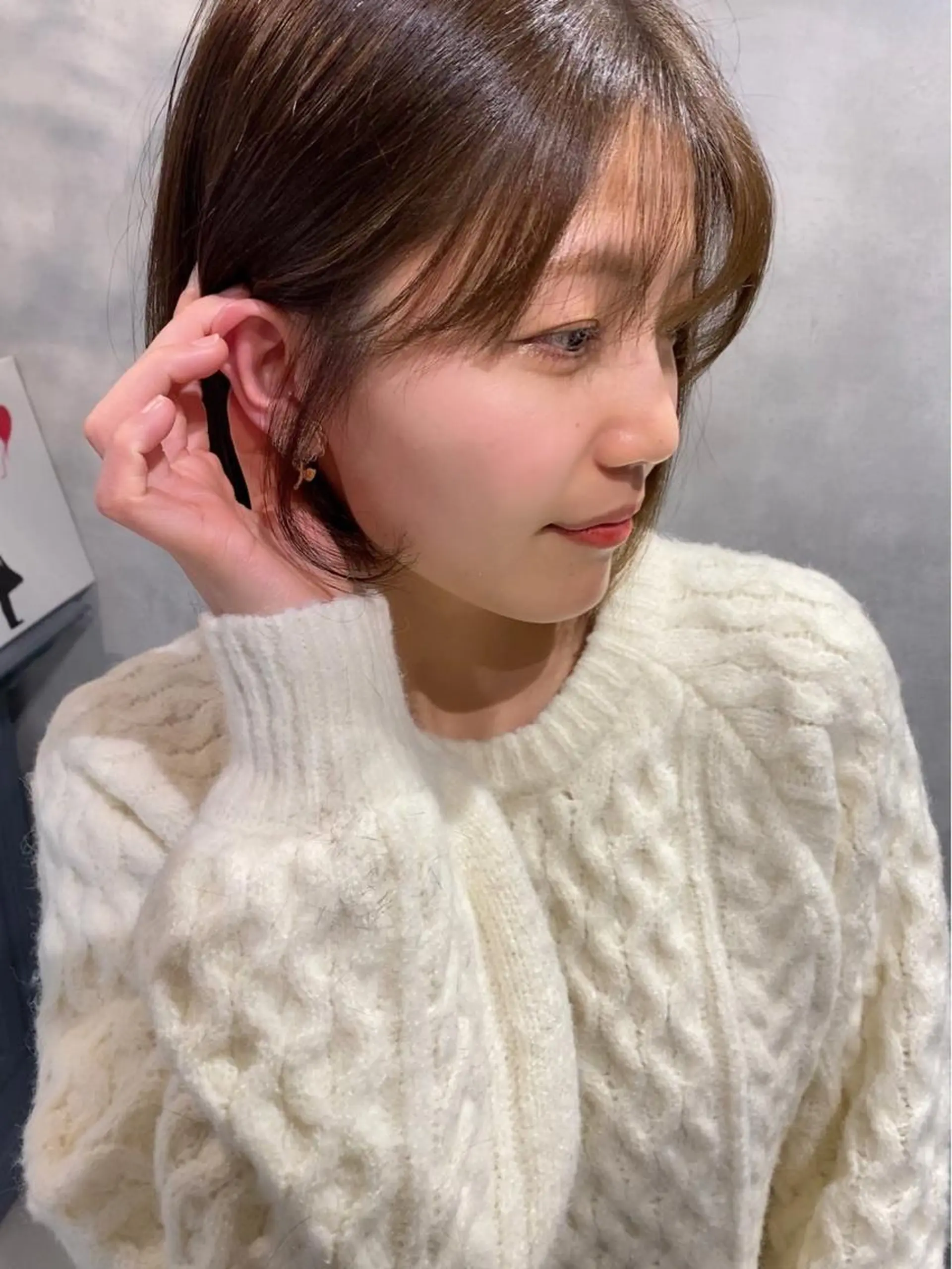 ショート ボブ サイドバング 小顔カット a.r.e所属・色素薄めカラー 🌼Noa🌼のヘアスタイル