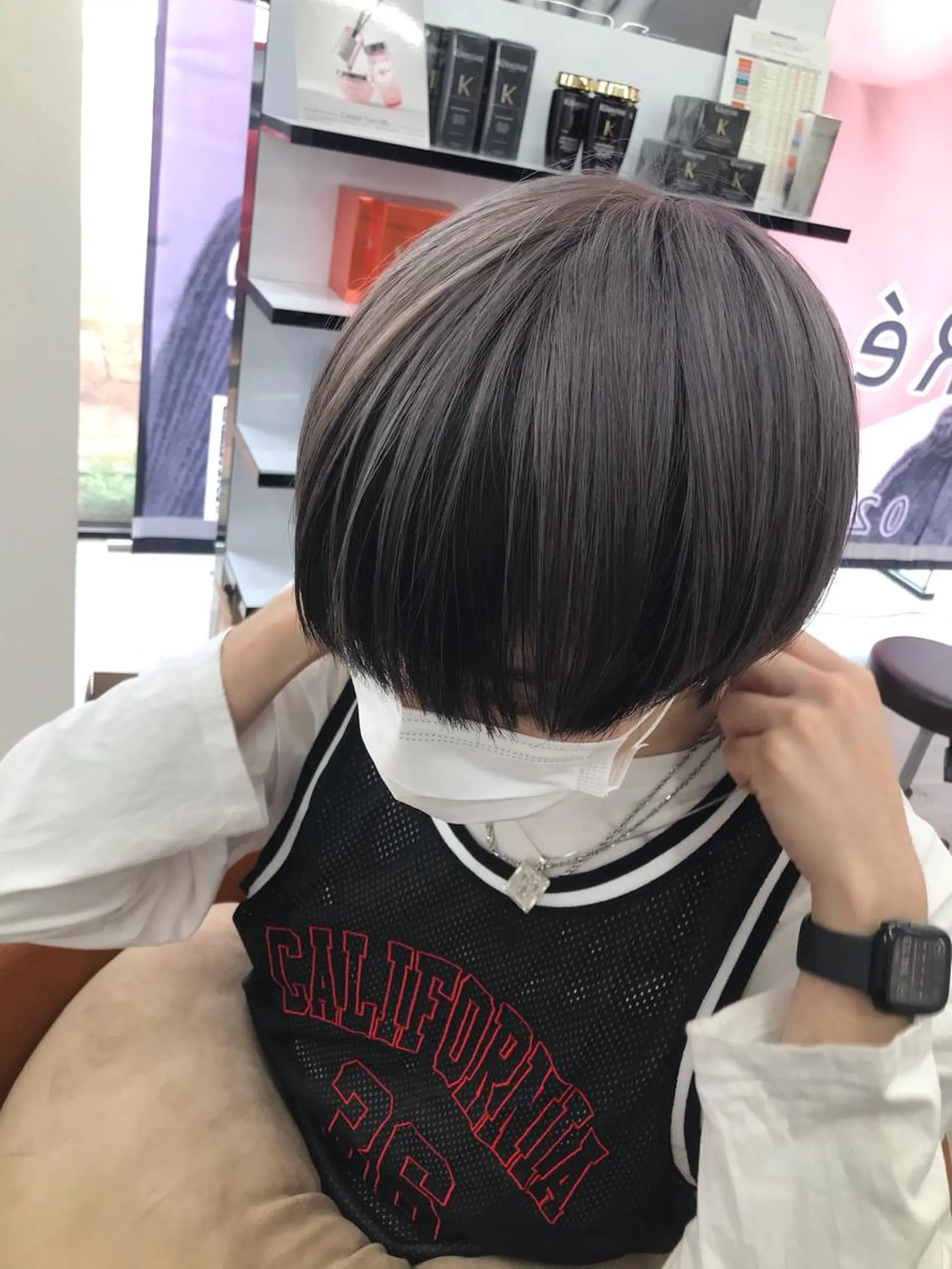 ショート カラー メンズ シルバー ヘアカラー 🌙磯野 風香🌙 ReCharme新保のヘアスタイル