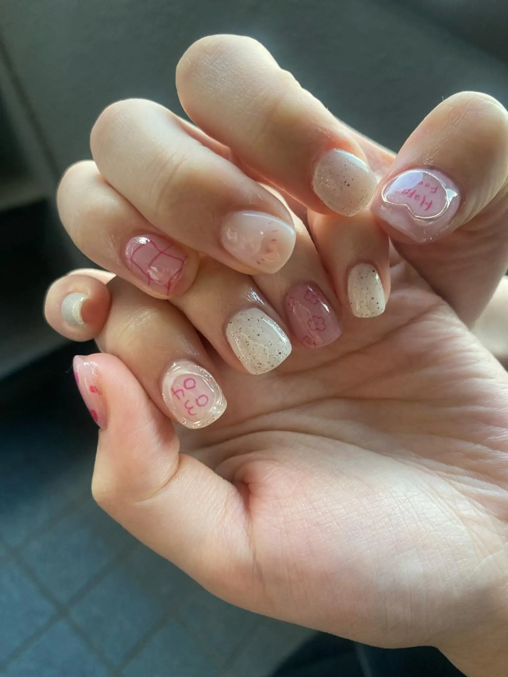 ネイル akari✨ 韓国風、メンズネイルのネイルデザイン