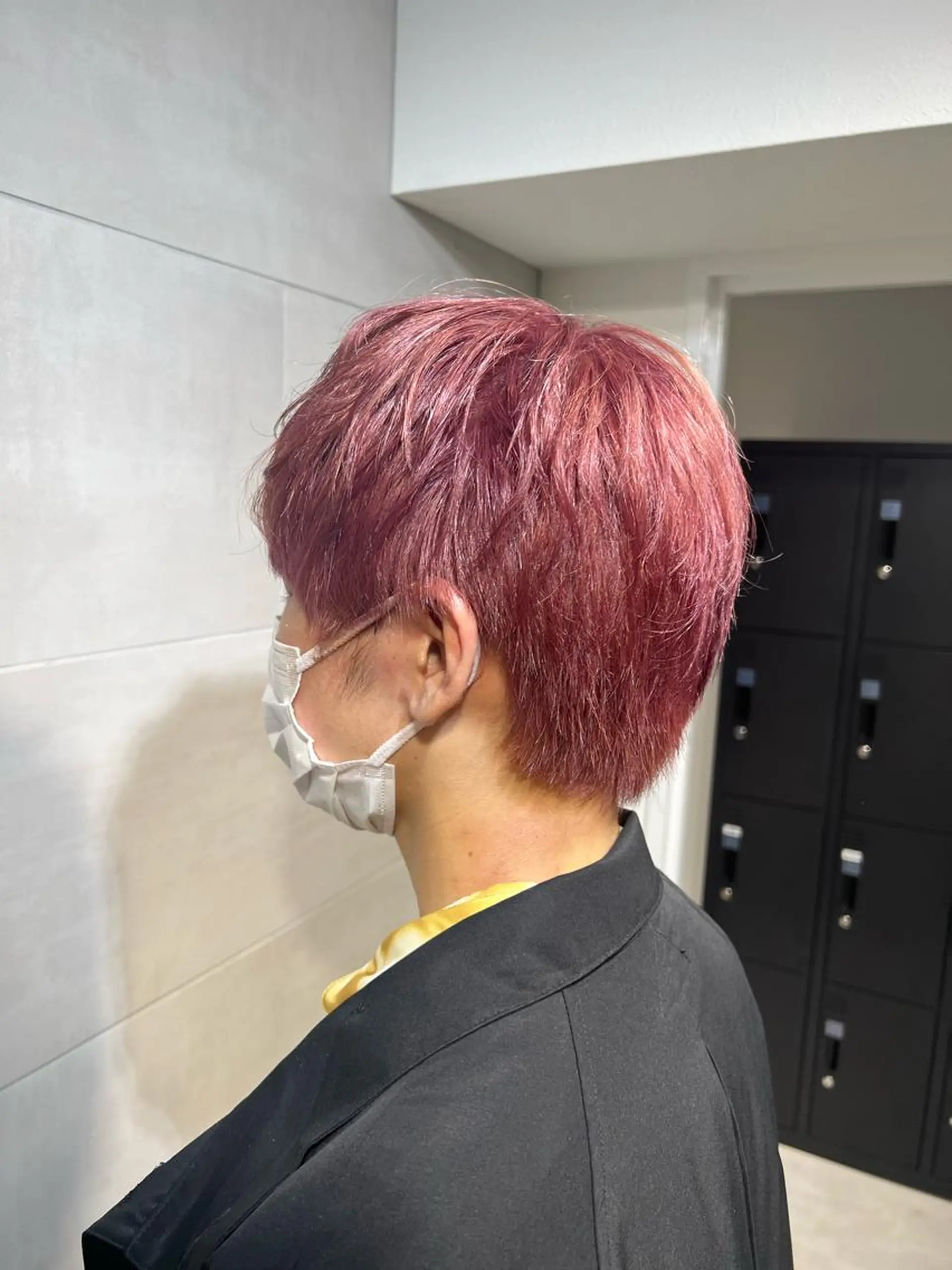 ミディアム カラー メンズ ピンクカラー je suis heureuse所属・ハイライトカラー 🌀ゆい❣️のヘアスタイル