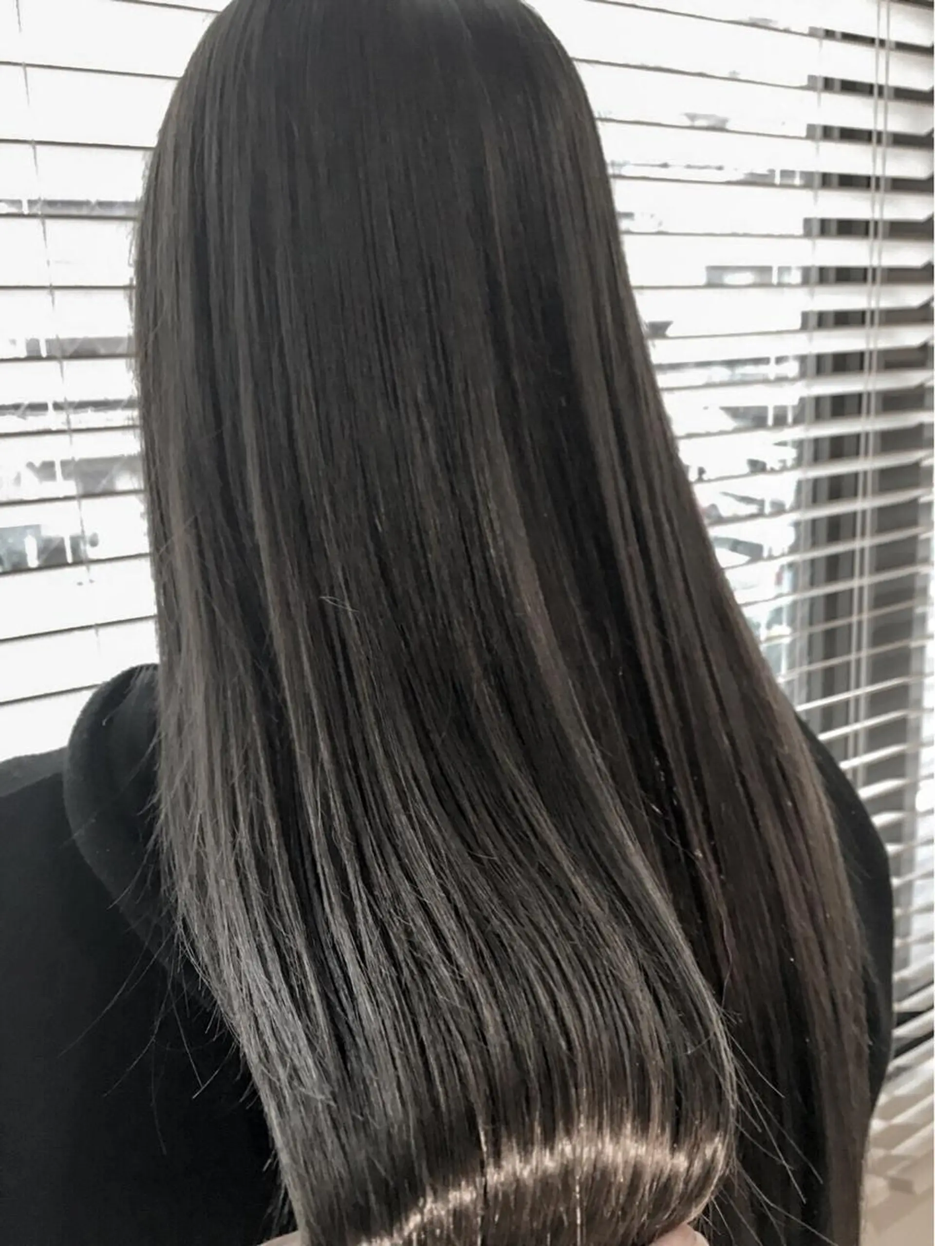 ロング アッシュ アッシュグレー ボブ 外国人風カラー ハイライト カット ヘアカラー 縮毛矯正 竹内ケンゴ🇰🇷 EIGHT藤沢のヘアスタイル