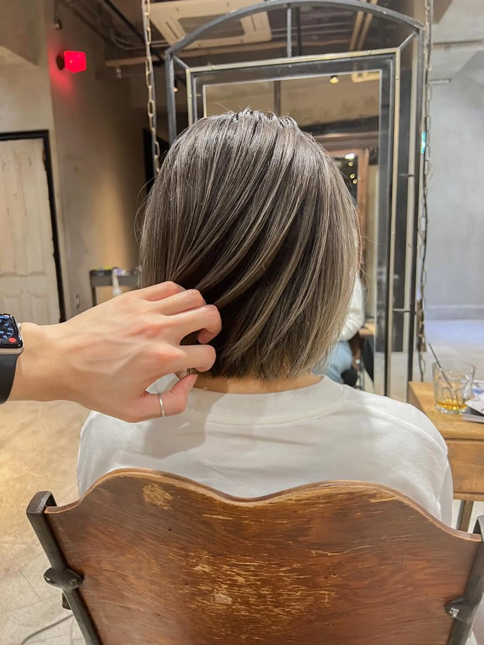 ミディアム カラー カット ヘアカラー トリートメント 海外デザイン🇺🇸 石渡諒太のヘアスタイル