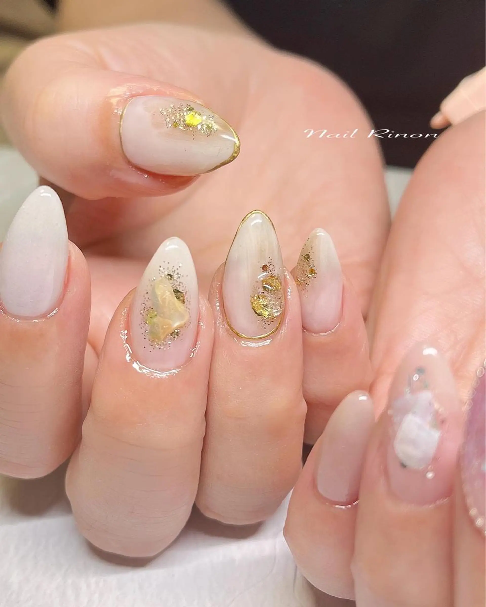 ネイル ニュアンスネイル ハンドネイル Nail Rinonのネイルデザイン
