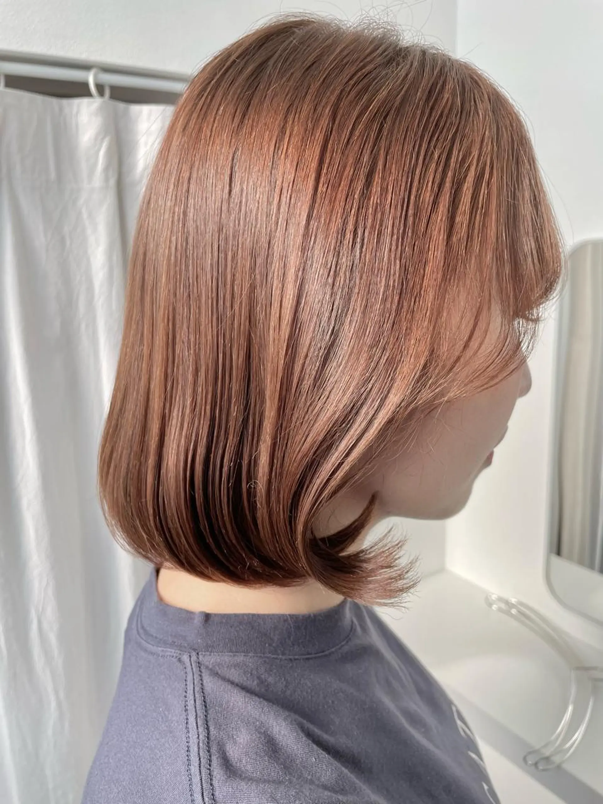 ミディアム カラー カット トリートメント 👑髪質改善カラー 中垣斗希のヘアスタイル