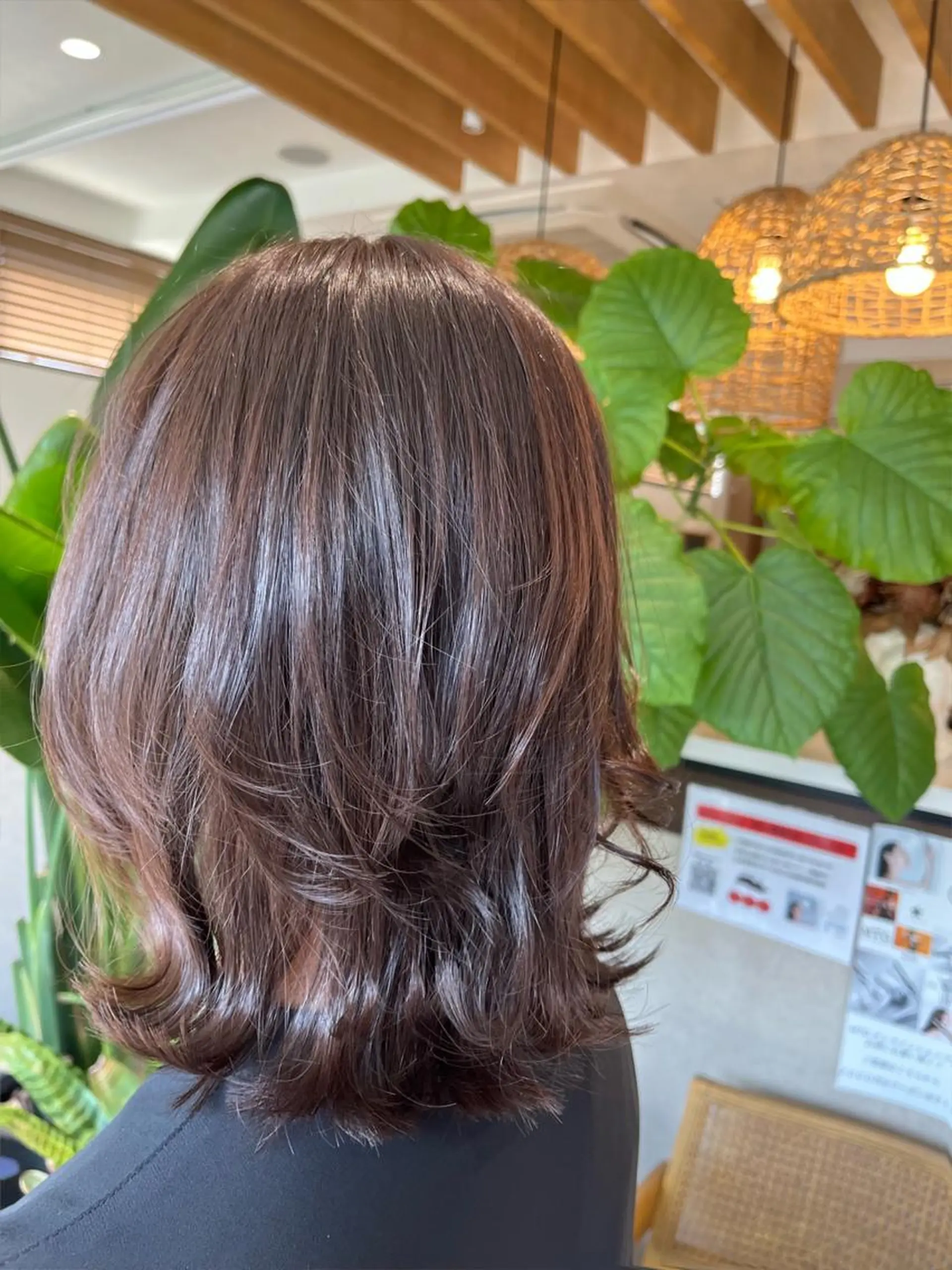 ミディアム レイヤーカット カット ヘアカラー 和田 琉々香のヘアスタイル