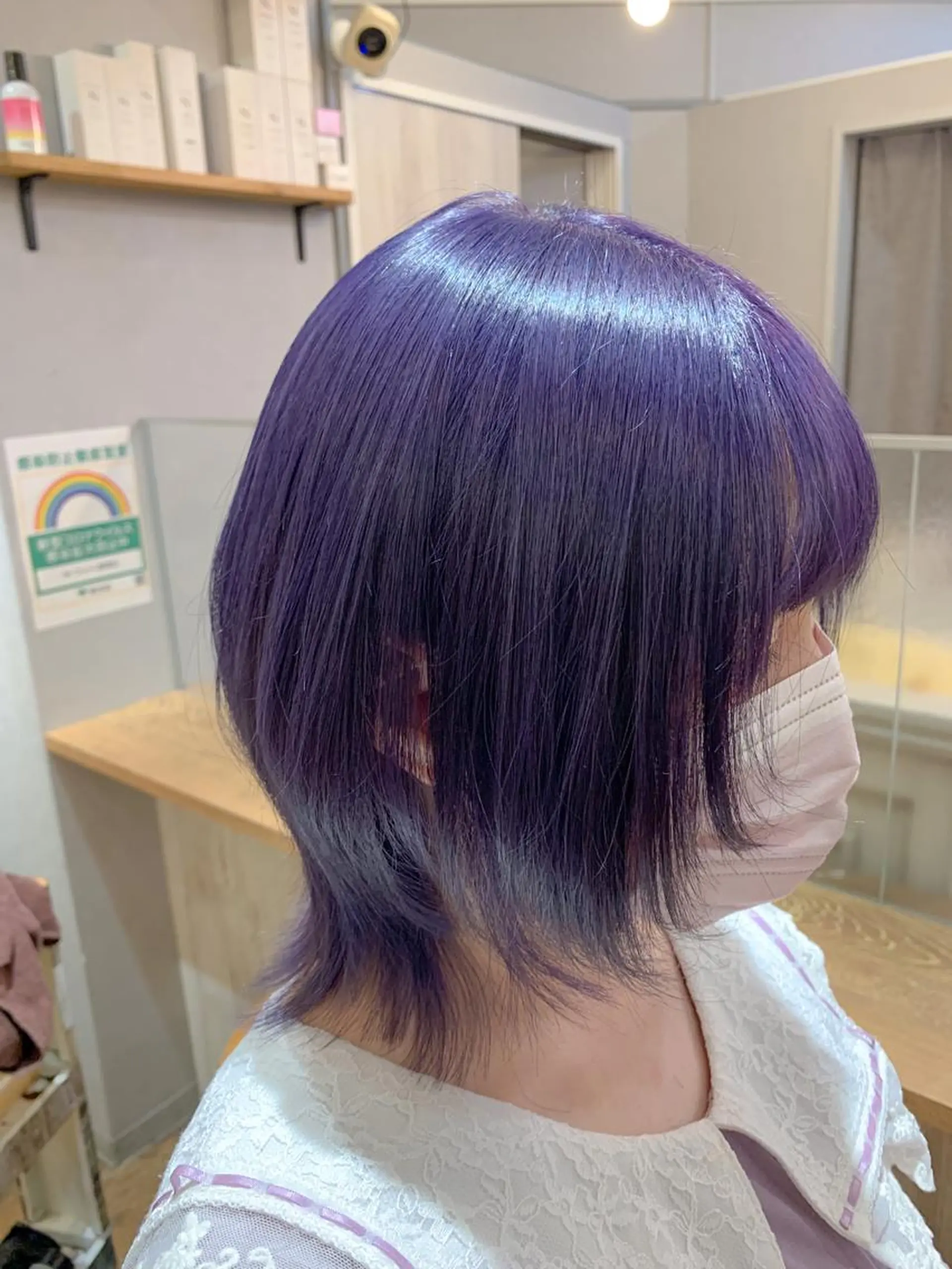 ショート カラー ラベンダーカラー ウルフカット ヘアカラー 🌈 DAIKI 🌈のヘアスタイル