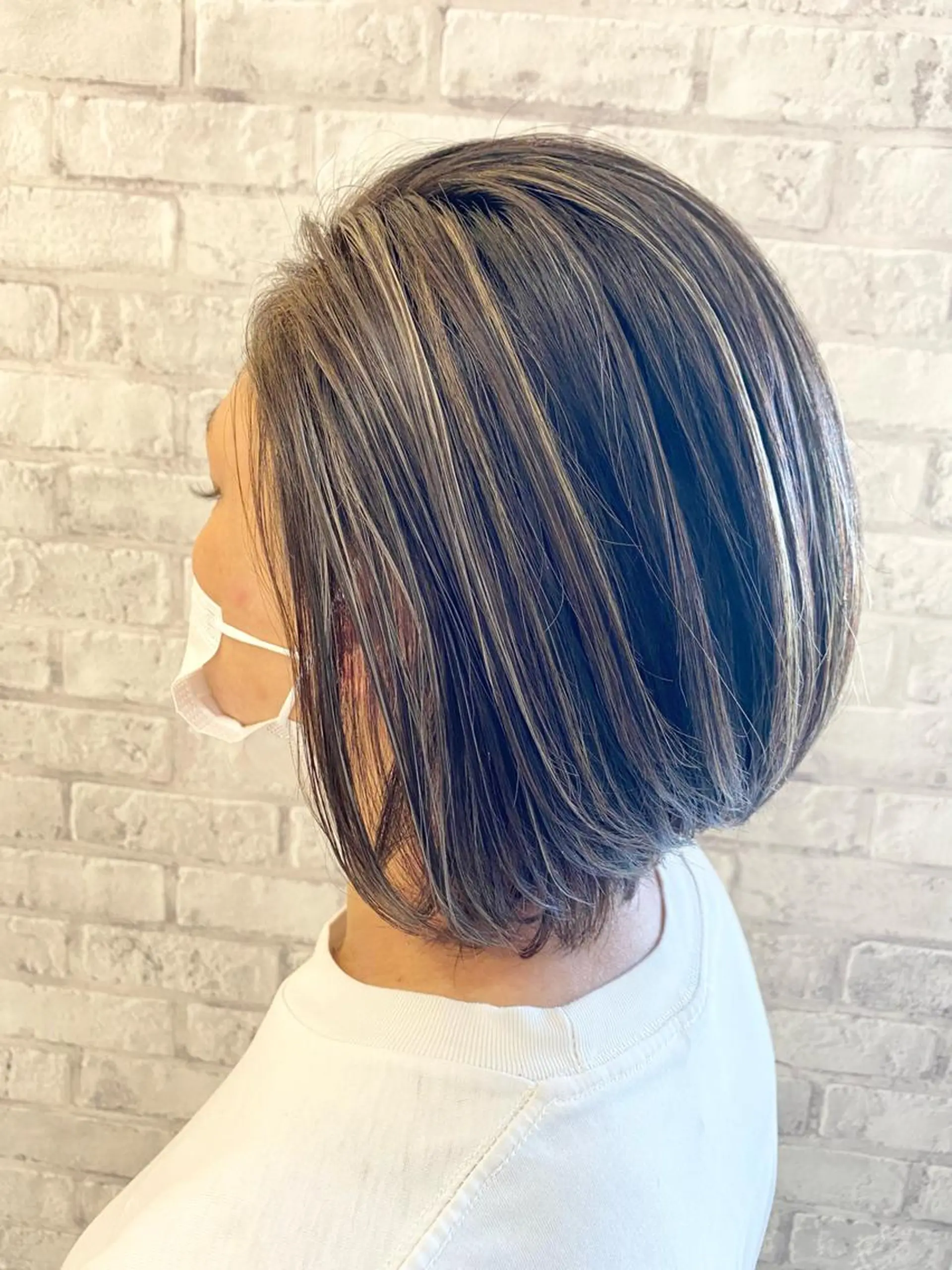 ショート カラー ブリーチ ダブルカラー ハイライトカラー ハイライト ヘアカラー トリートメント ヘアセット アース越谷 レイクタウン店のヘアスタイル