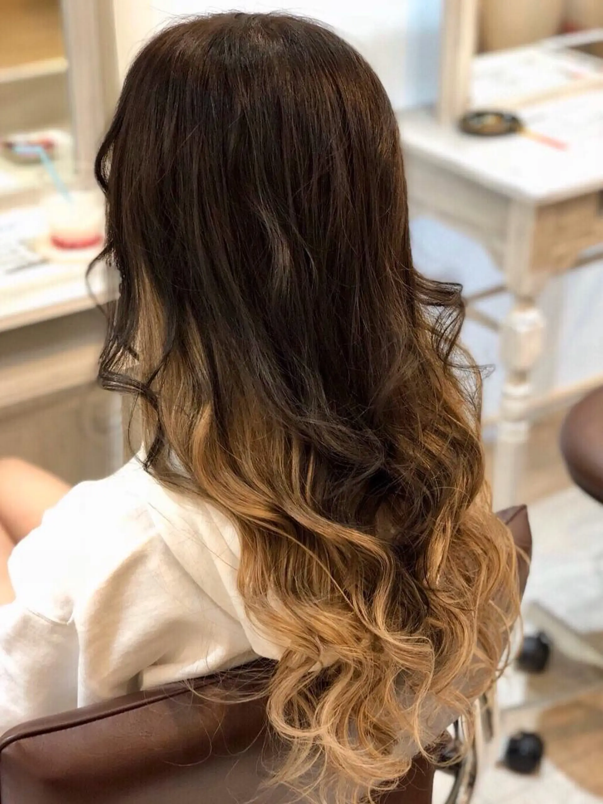 セミロング カラー ヘアアレンジ エクステ地域最安値★ Device梅田のヘアスタイル