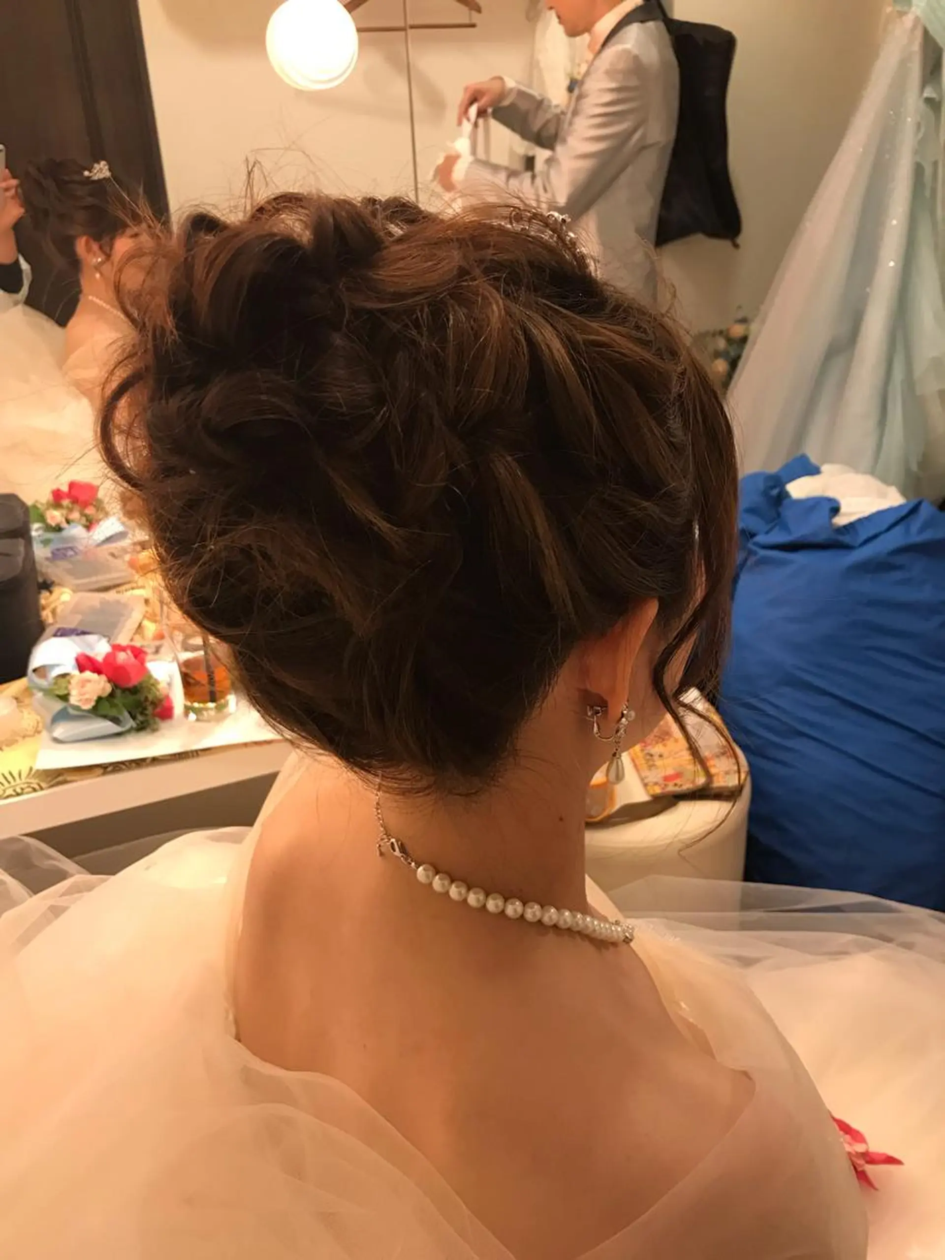 ヘアアレンジ お団子ヘア Delight ヘアメイク着付けのヘアスタイル