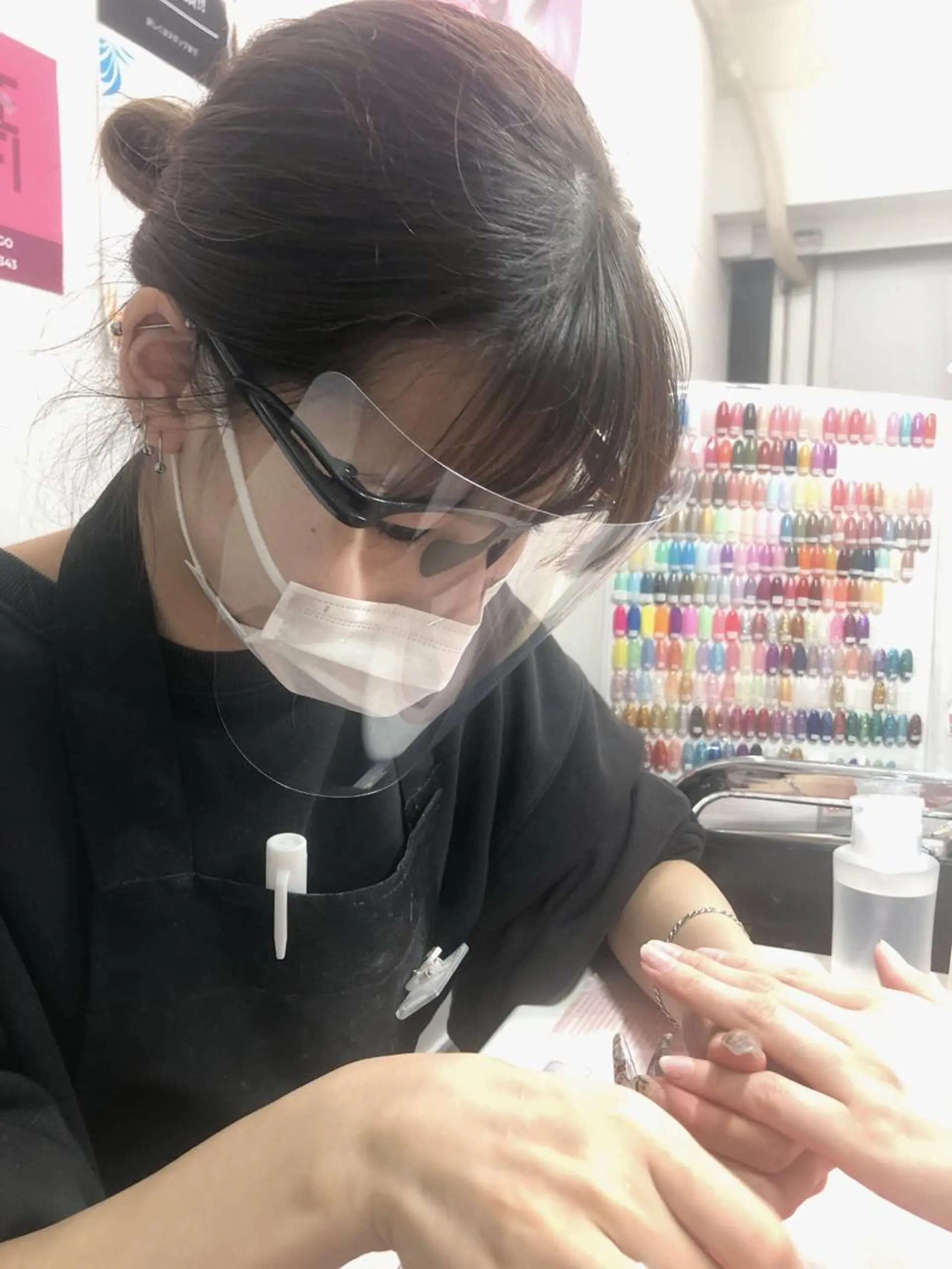 ロング カラー メンズ キッズ ネイル キラキラネイル 持ち込み スカルプネイル NAILSGOGO shibuyaのネイルデザイン