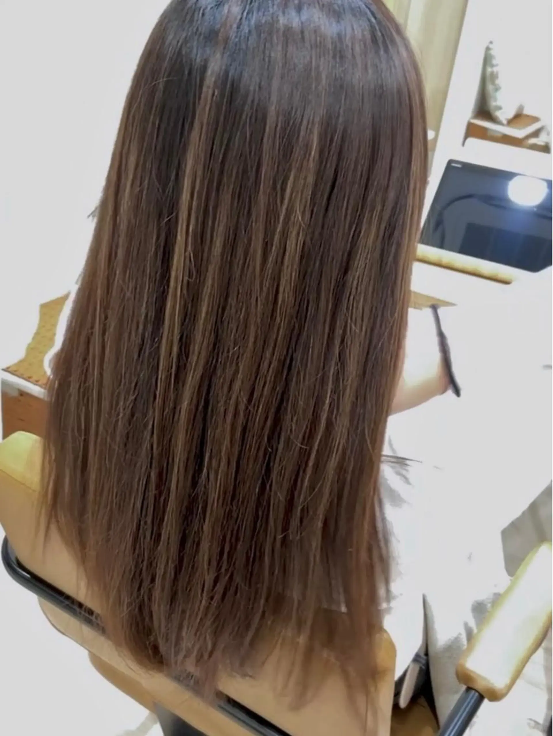 セミロング カラー ヘアカラー トリートメント Ryoko 南草津のマツエク・マツパデザイン