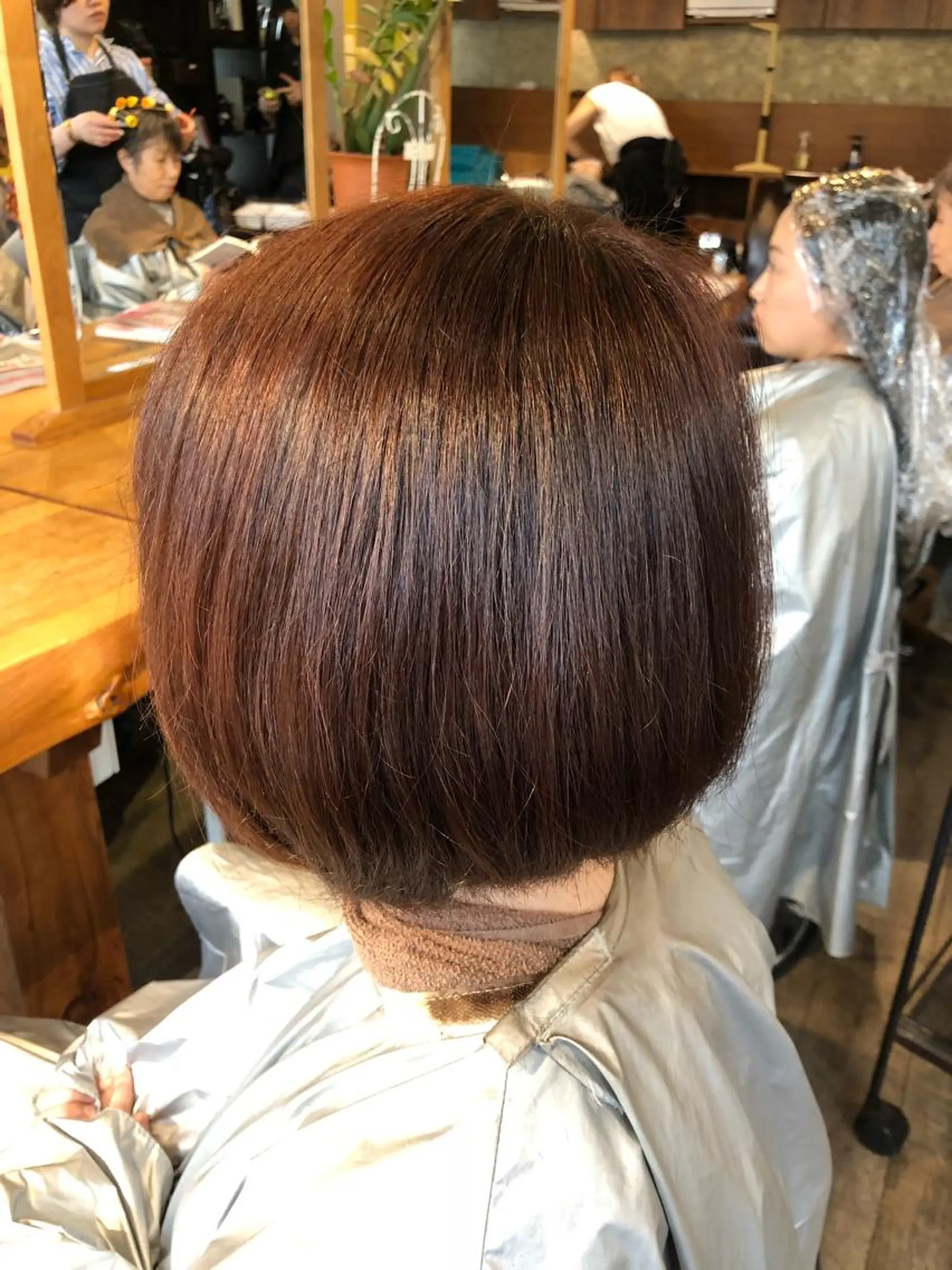 カラー 透明感カラー オレンジ レッドカラー MENAトリートメント専門店bySafaria所属・ISHIMORI  のヘアスタイル