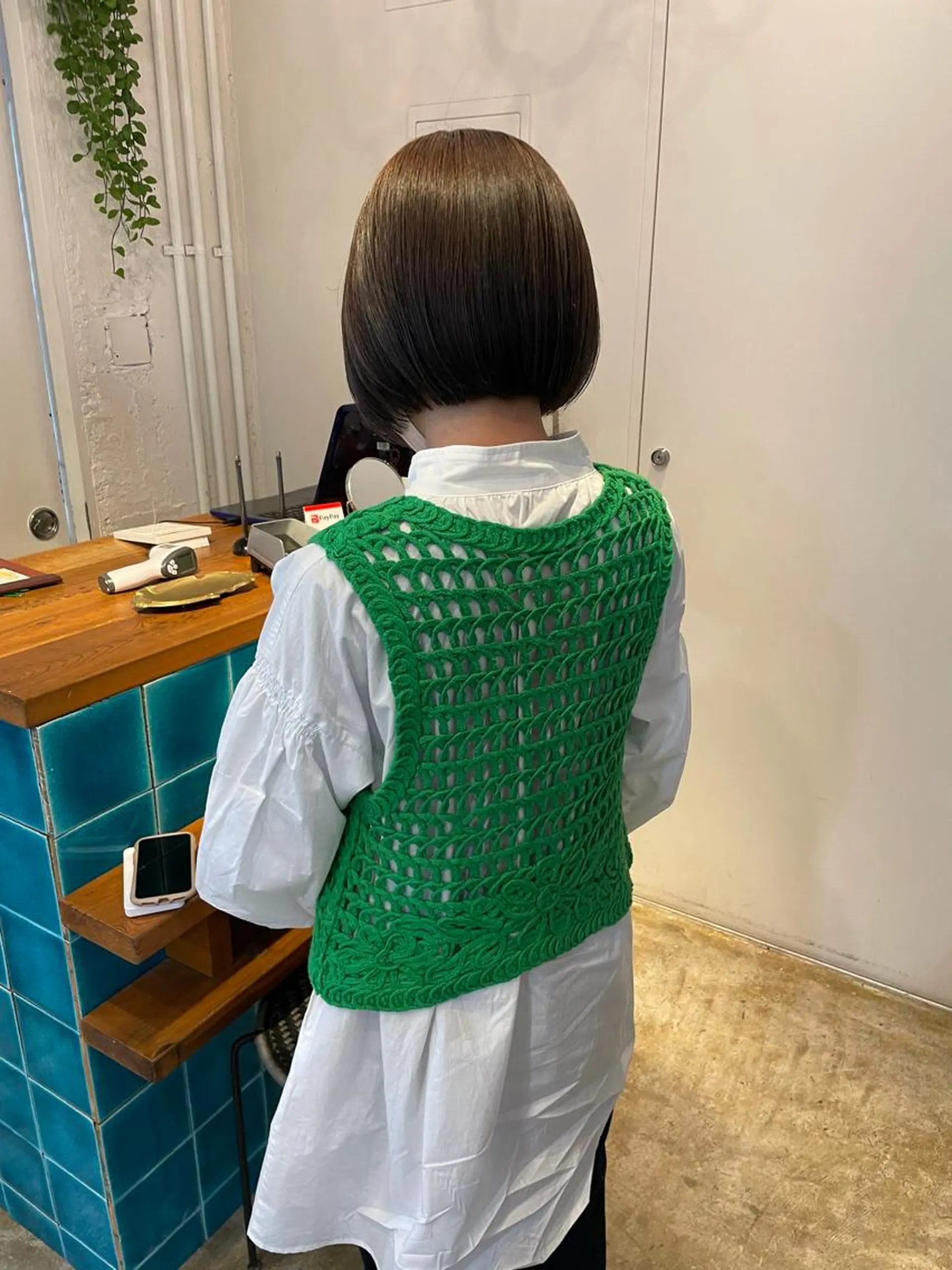 ショート カラー グレージュ カット トリートメント MIOベージュカラー 柔らかいカラーのヘアスタイル