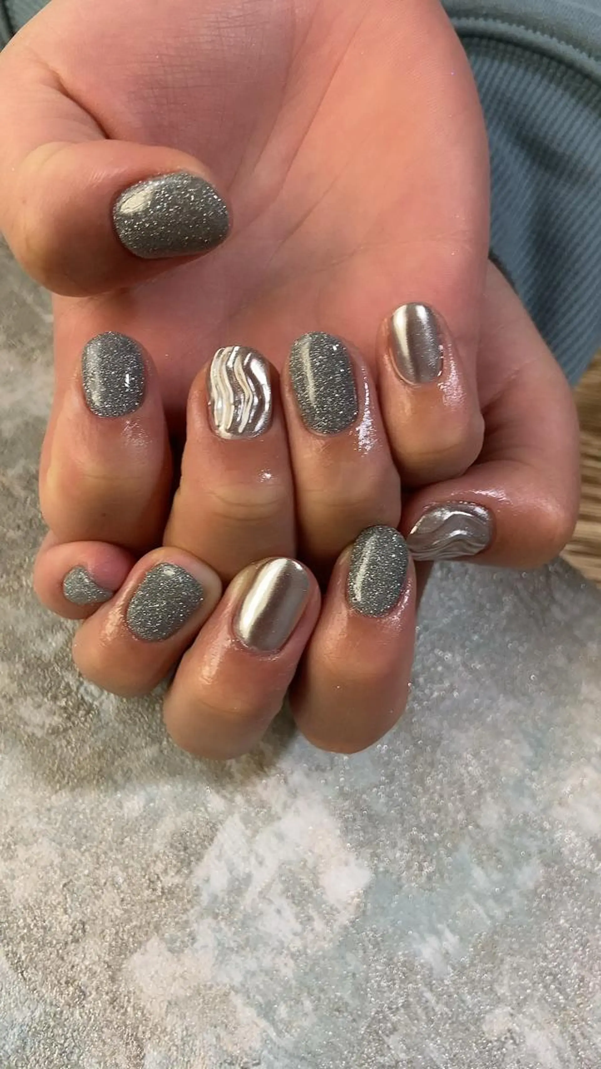 ネイル フラッシュネイル ラメ(グリッター) ミラーネイル ニュアンスネイル 88nail. KANNAのマツエク・マツパデザイン