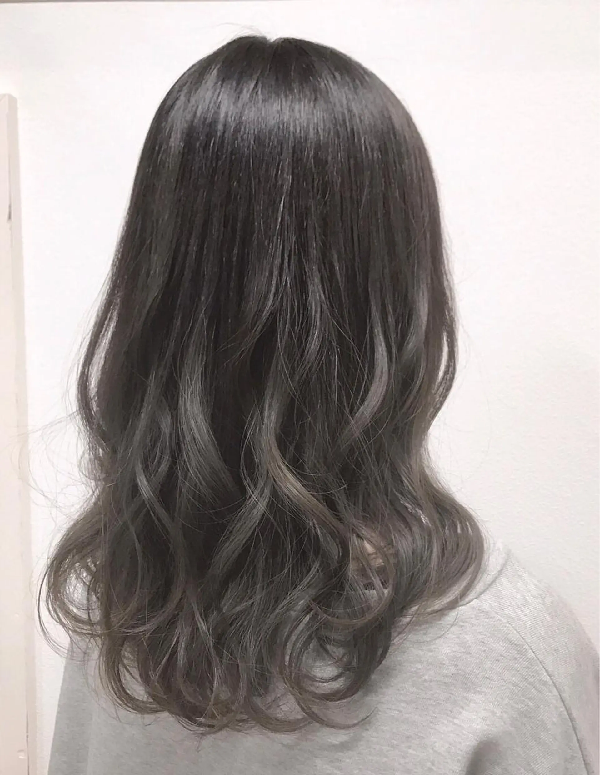 セミロング カラー ヘアアレンジ グレージュ ヘアカラー トリートメント GiseL天神カラー 髪質改善/ブリーチのヘアスタイル