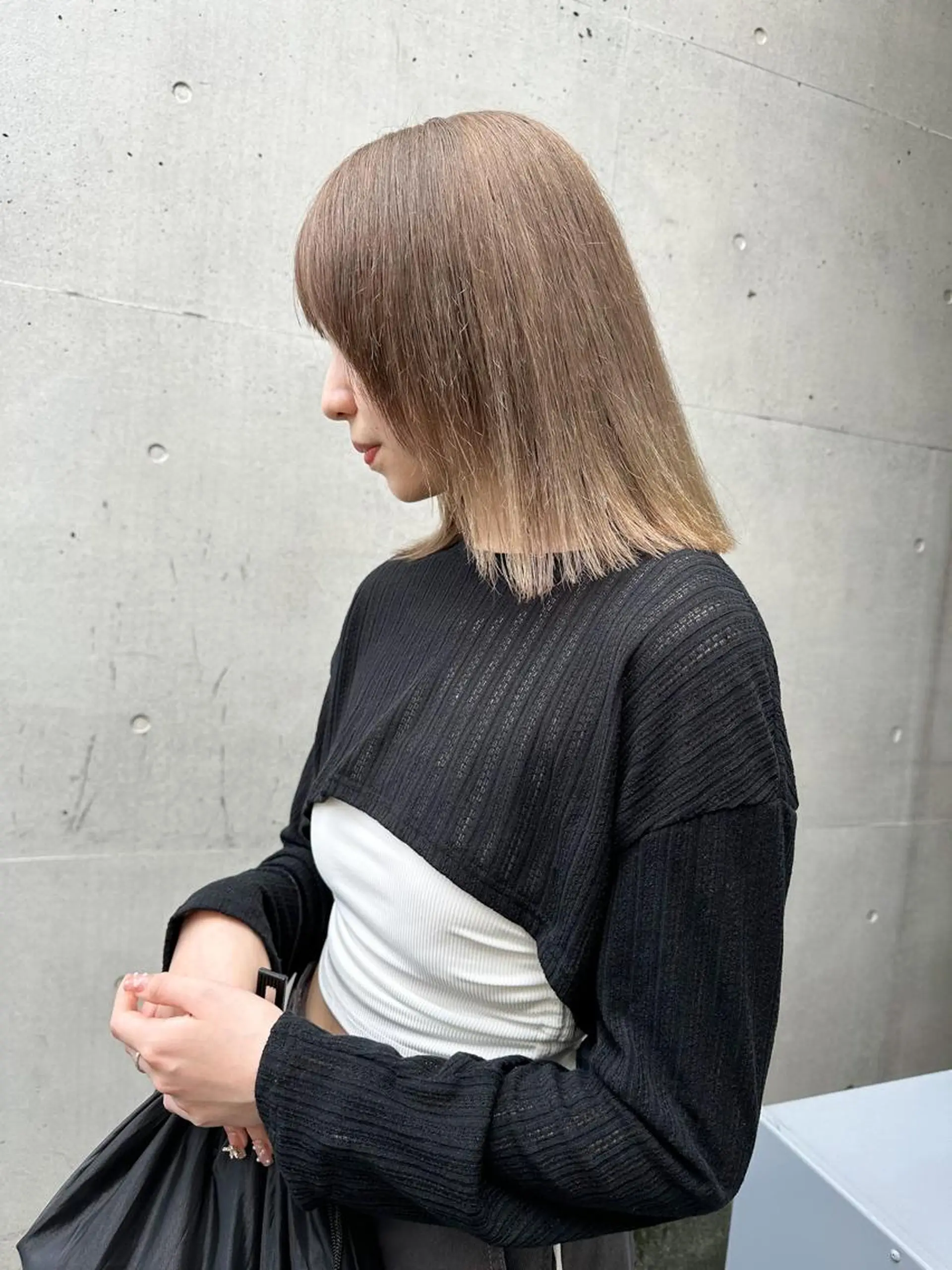 ミディアム 透明感カラー🥣 大平優香のヘアスタイル