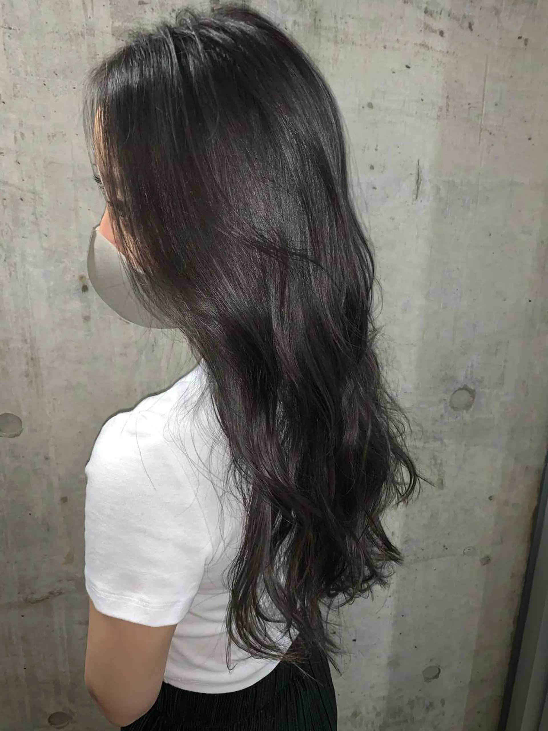 ロング 韓国風ヘア ミルクティーベージュ 🌿店長 清水ひとみのヘアスタイル