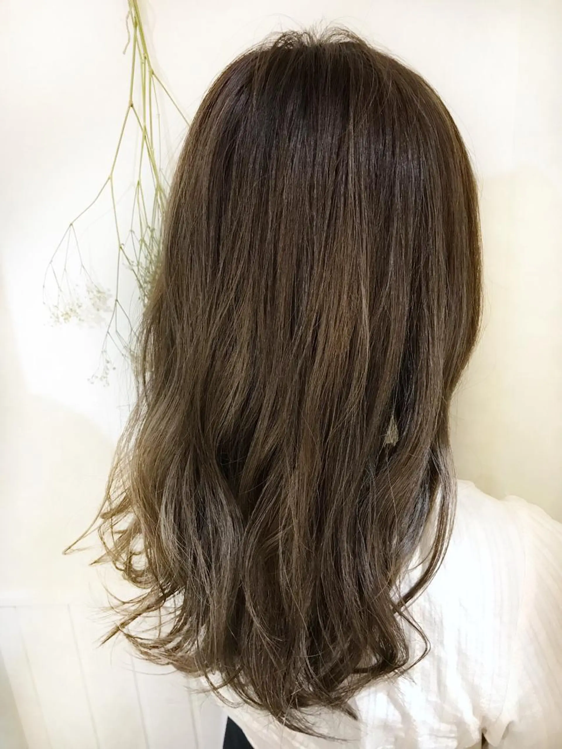 セミロング カラー アッシュ 透明感カラー パーマ×ウルフカット koya☆のヘアスタイル