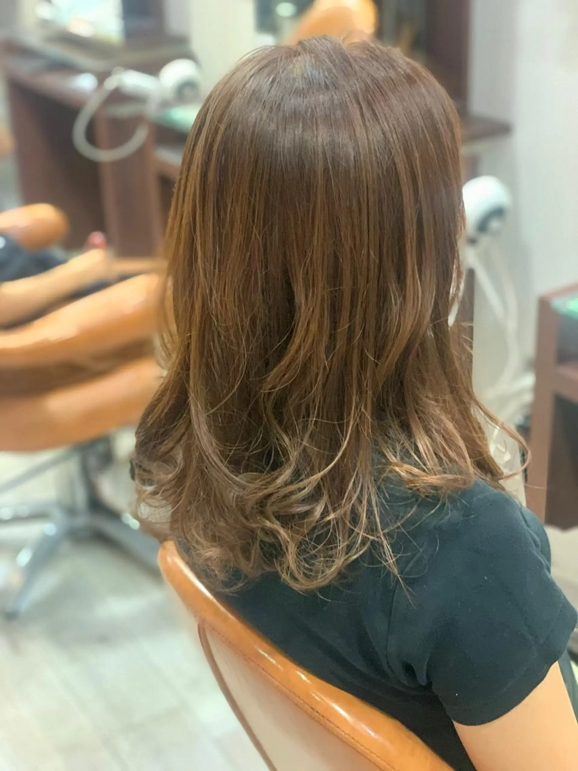 セミロング 中川 湖稀のヘアスタイル