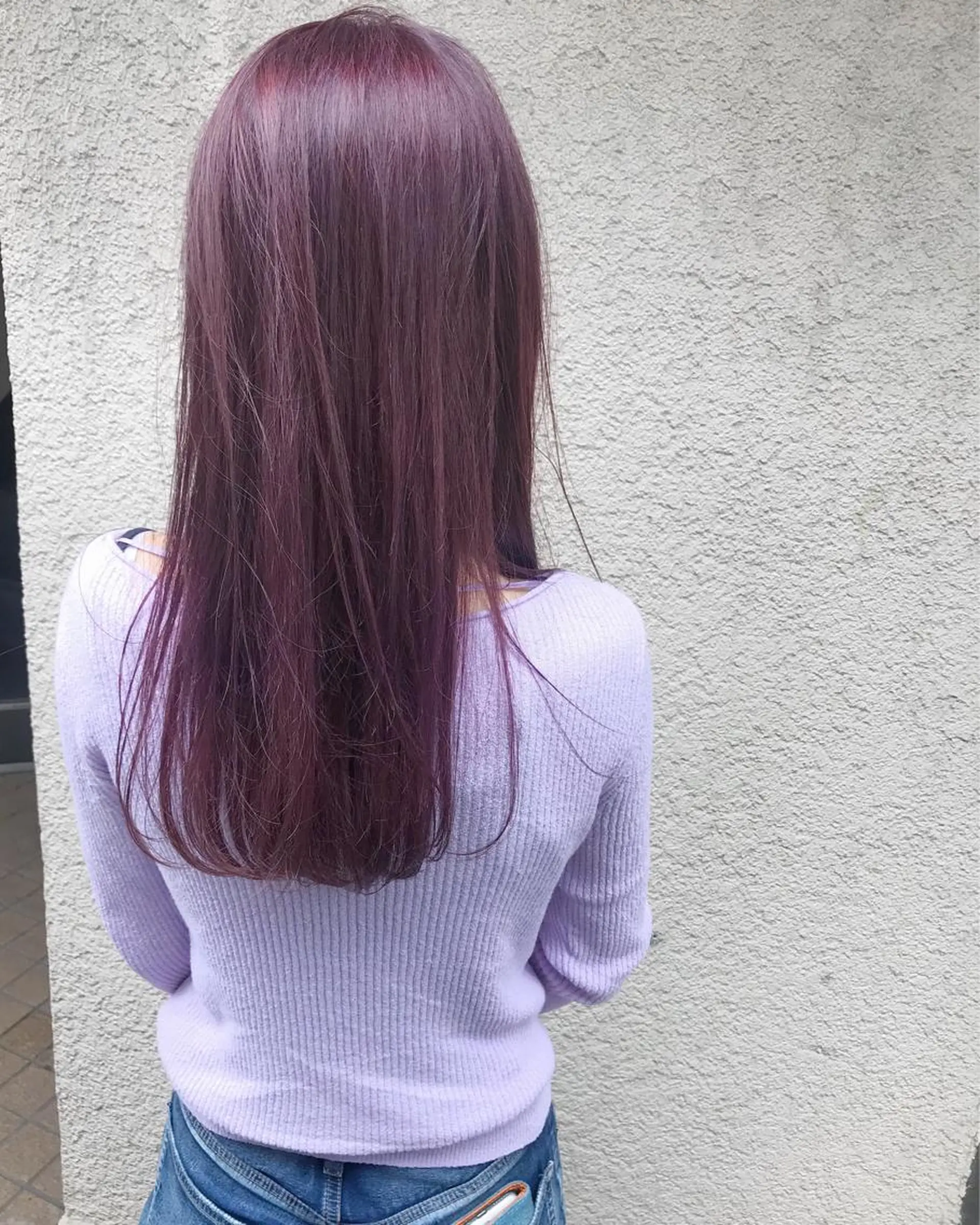 セミロング カラー パープルカラー カット ヘアカラー トリートメント 🧼柴田 健太郎🧼のヘアスタイル