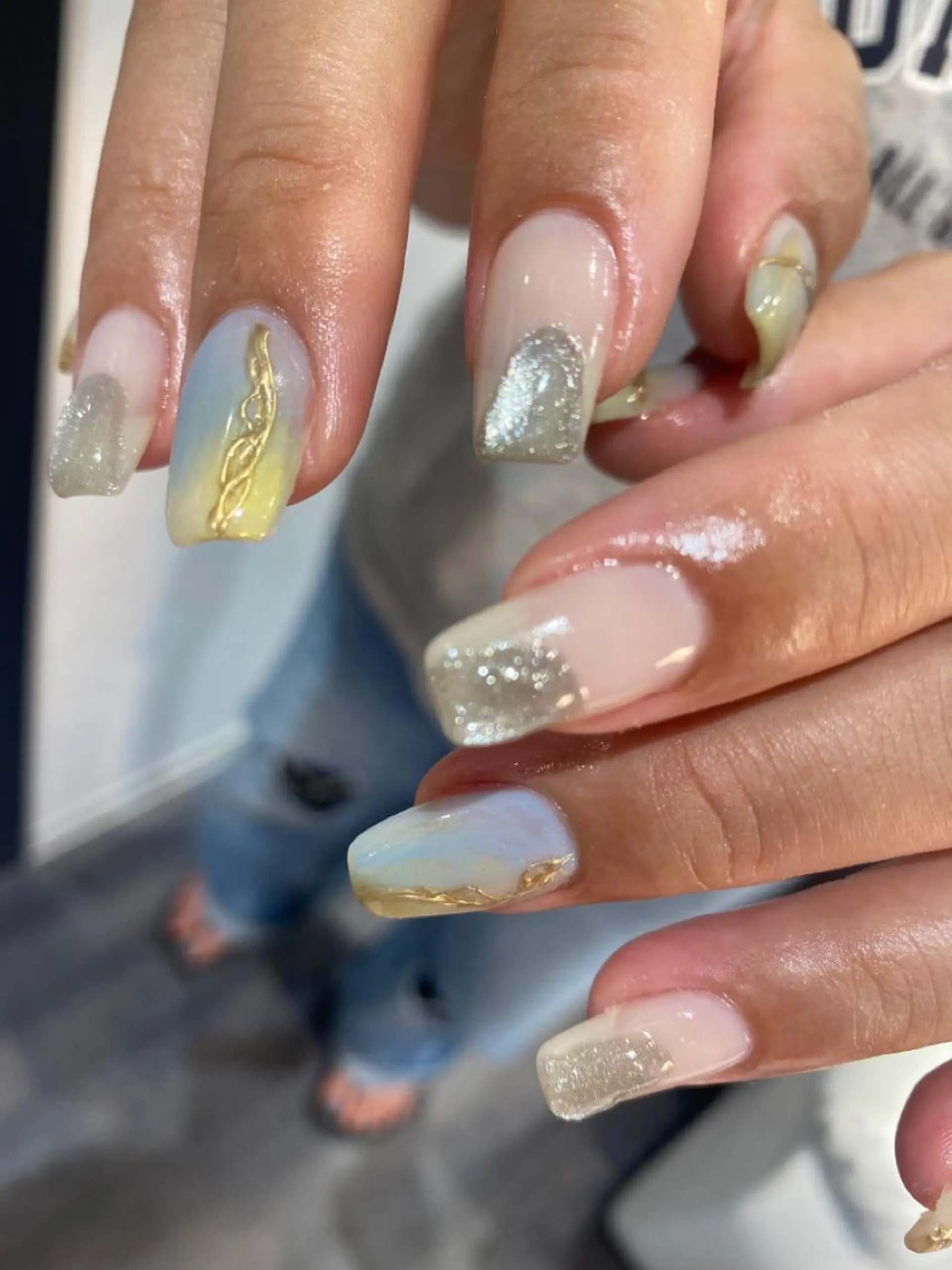 ネイル ハンドネイル NINEnami ニュアンスネイルのネイルデザイン