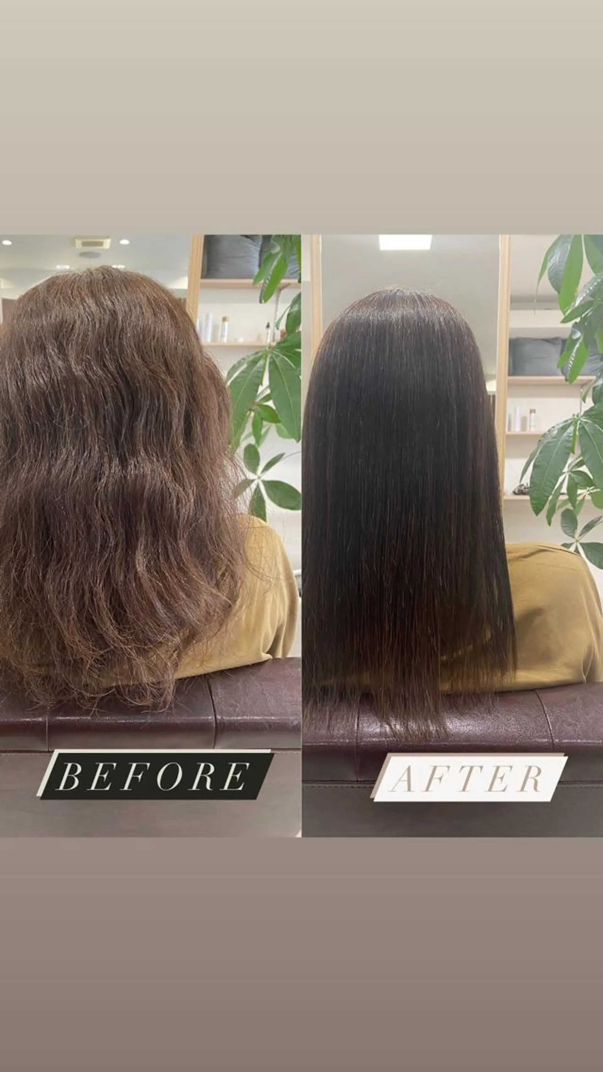 ミディアム 縮毛矯正 トリートメント 🎀髪質改善🎀 Olive南森町のヘアスタイル