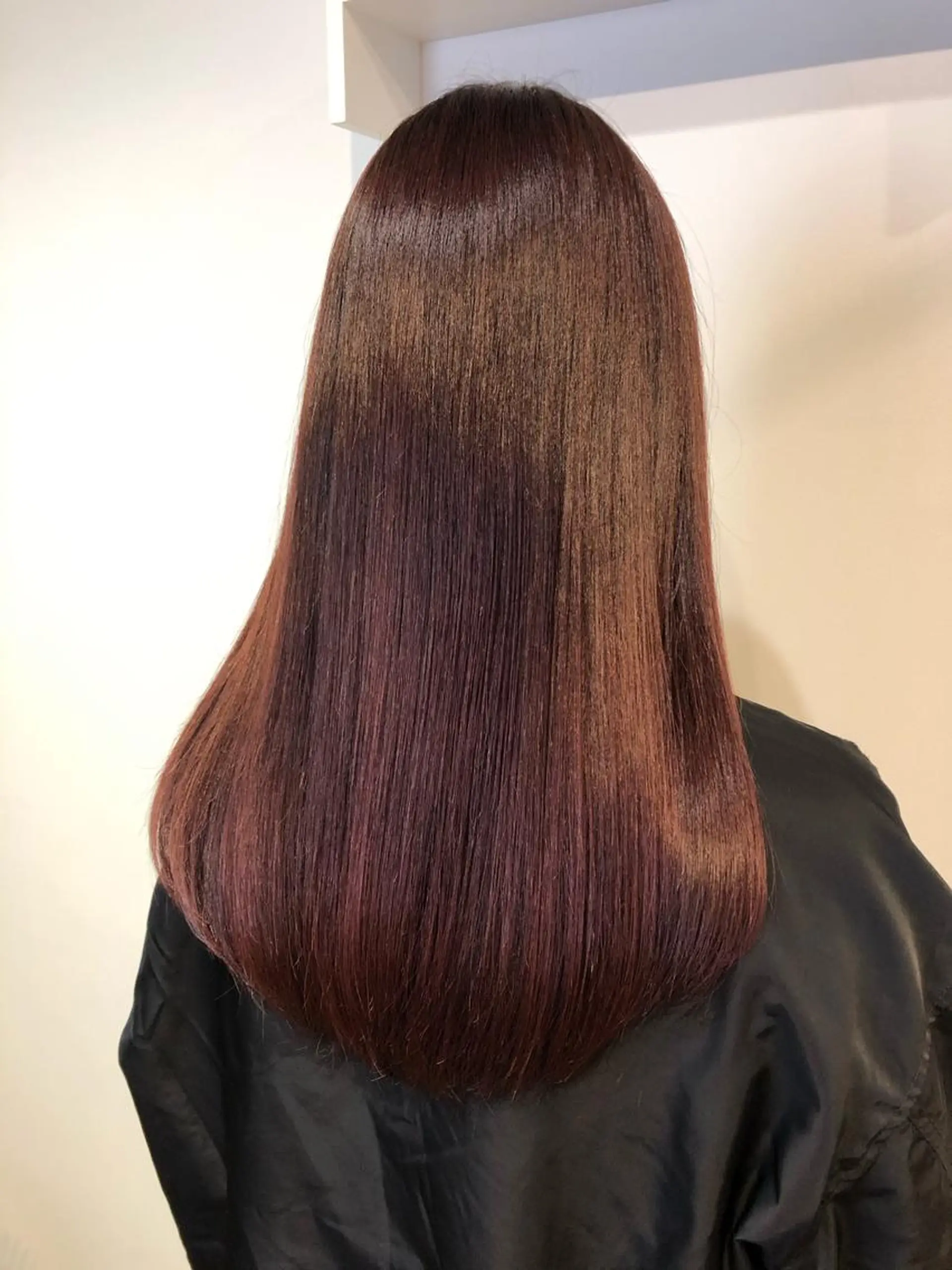 セミロング カラー カット ヘアカラー トリートメント 青野 文香のヘアスタイル