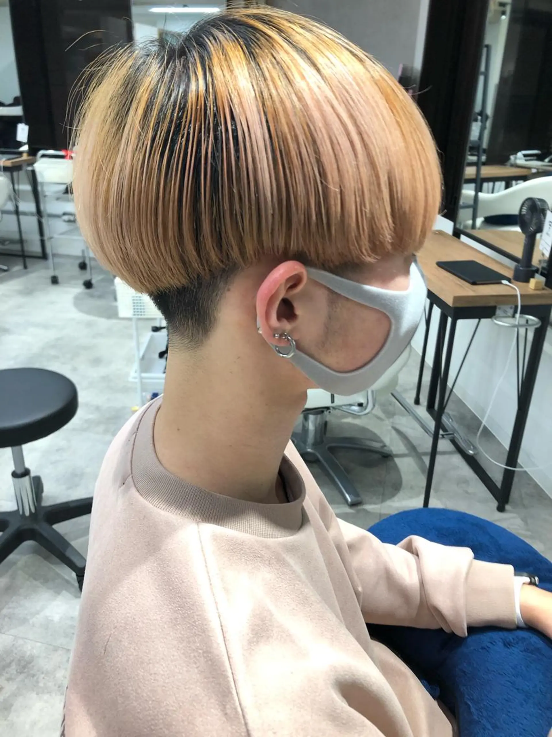 メンズ マッシュ ツーブロック カット Noy所属・Noyヨシモト ヒロトのヘアスタイル