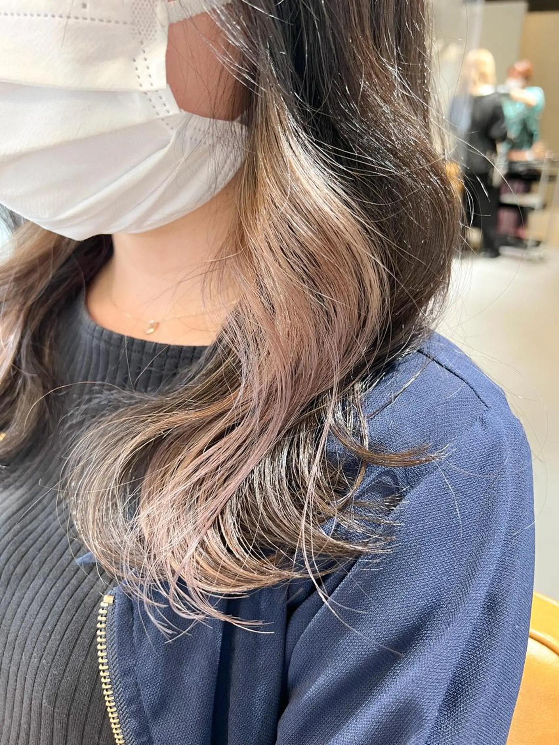 セミロング カラー 美髪矯正×艶カラー /中村勇太のヘアスタイル