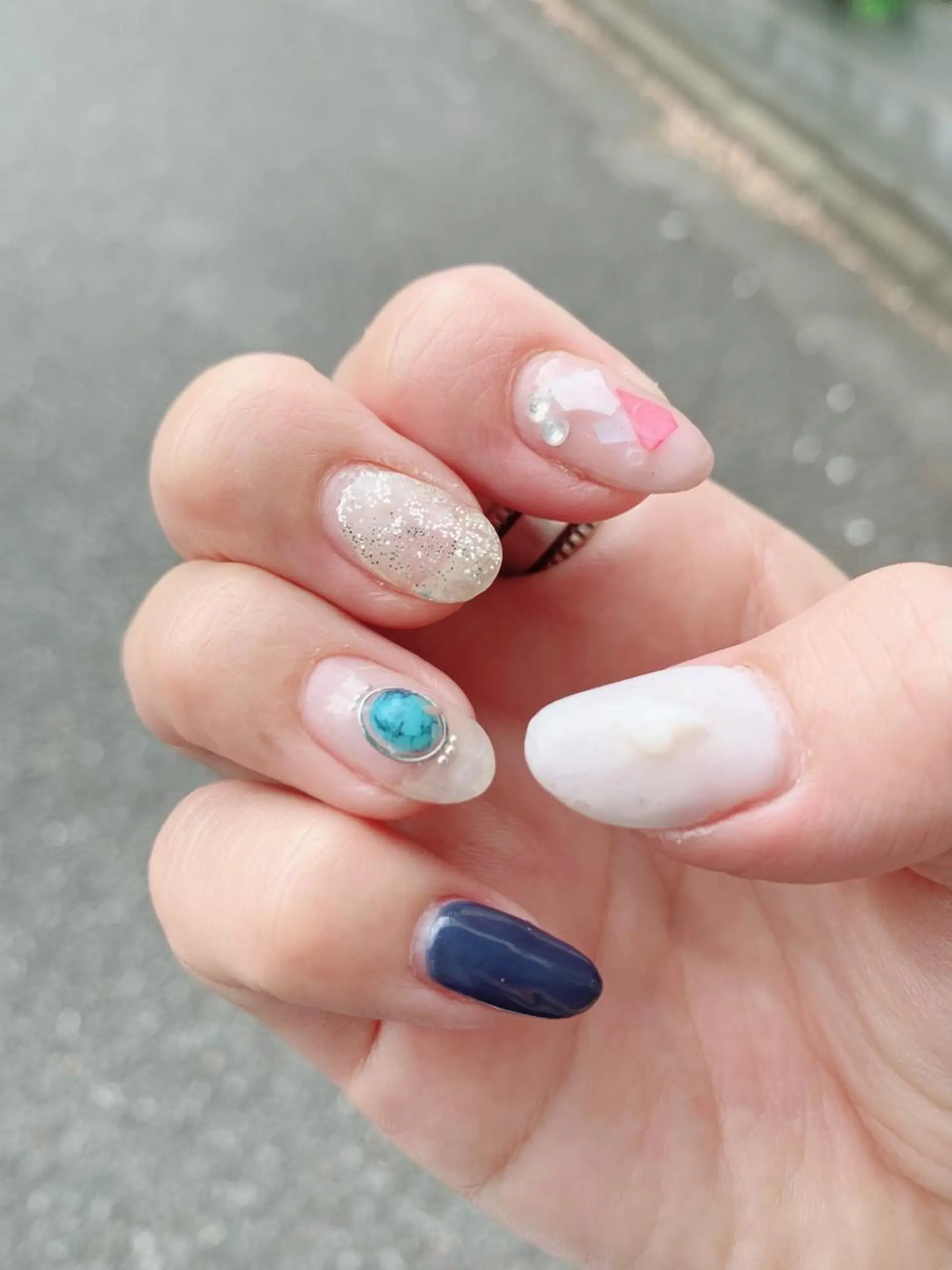 ネイル ブルー 水色 pipi..所属・pipi ..のネイルデザイン