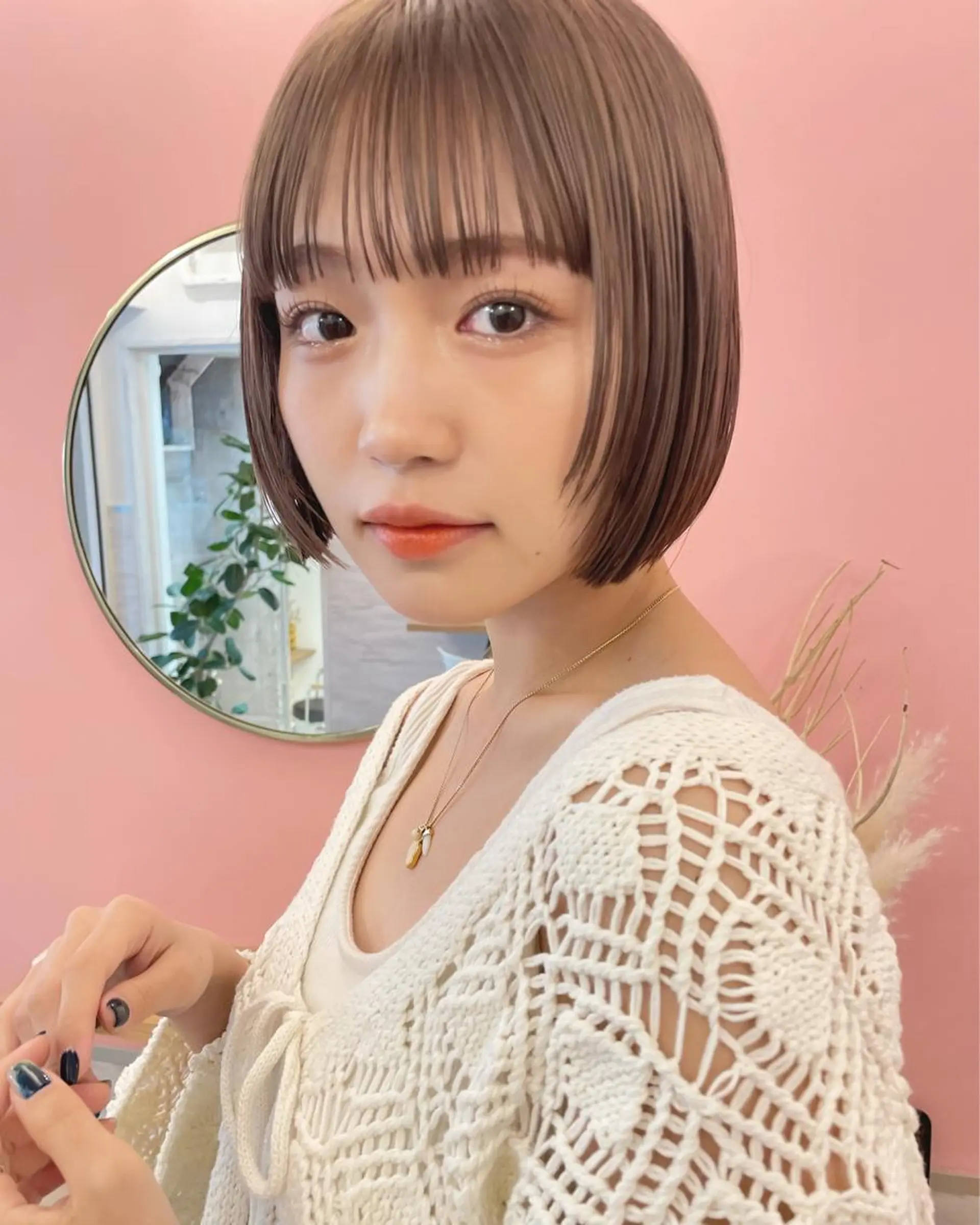 ショート カラー カット ヘアカラー トリートメント 🫧透明感ヘア🫧 🧸竹花　彩希🧸のヘアスタイル