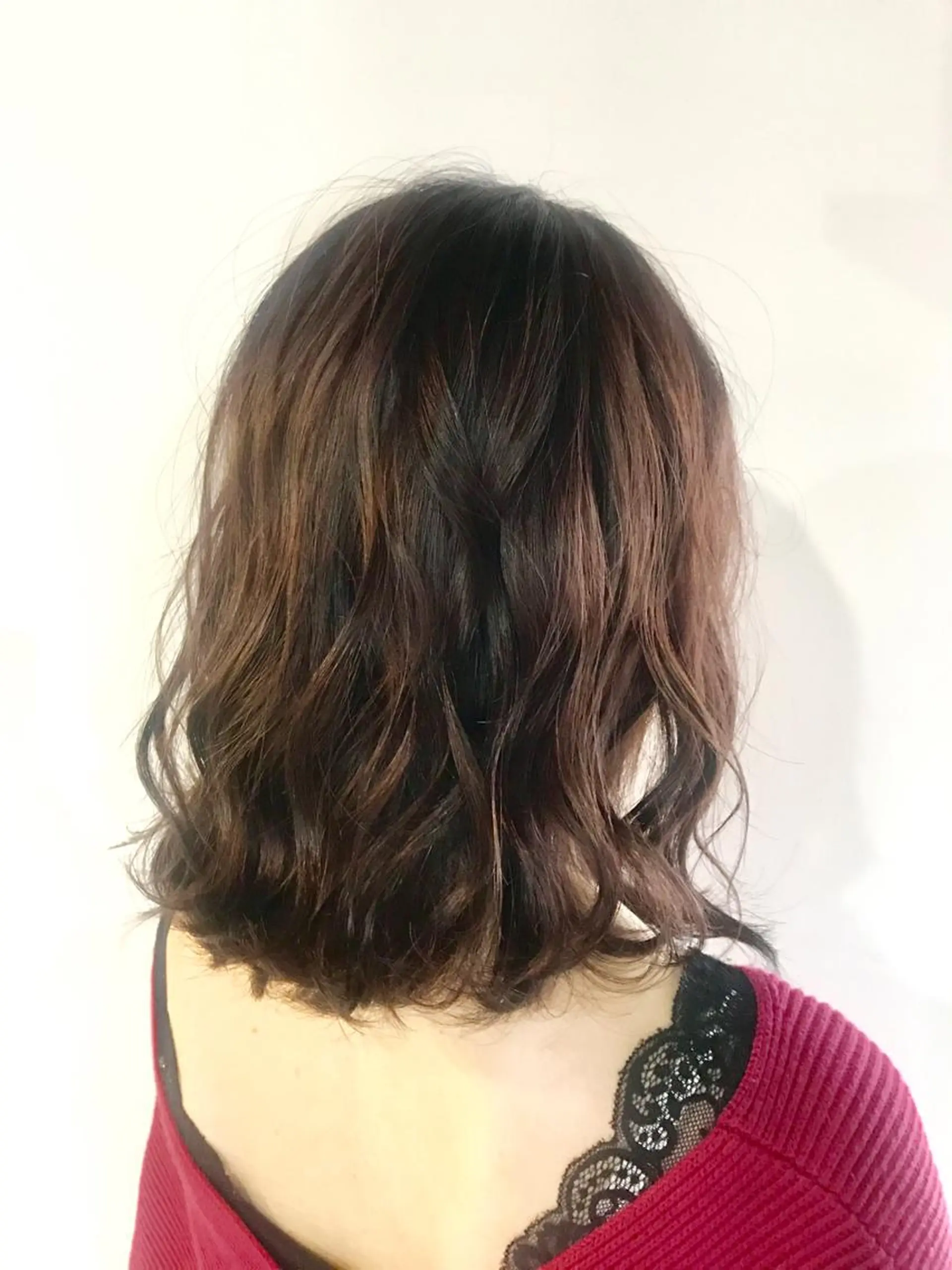 ミディアム カラー ピンクカラー パープルカラー 女性専用サロン 【中崎町】ゆきみのヘアスタイル
