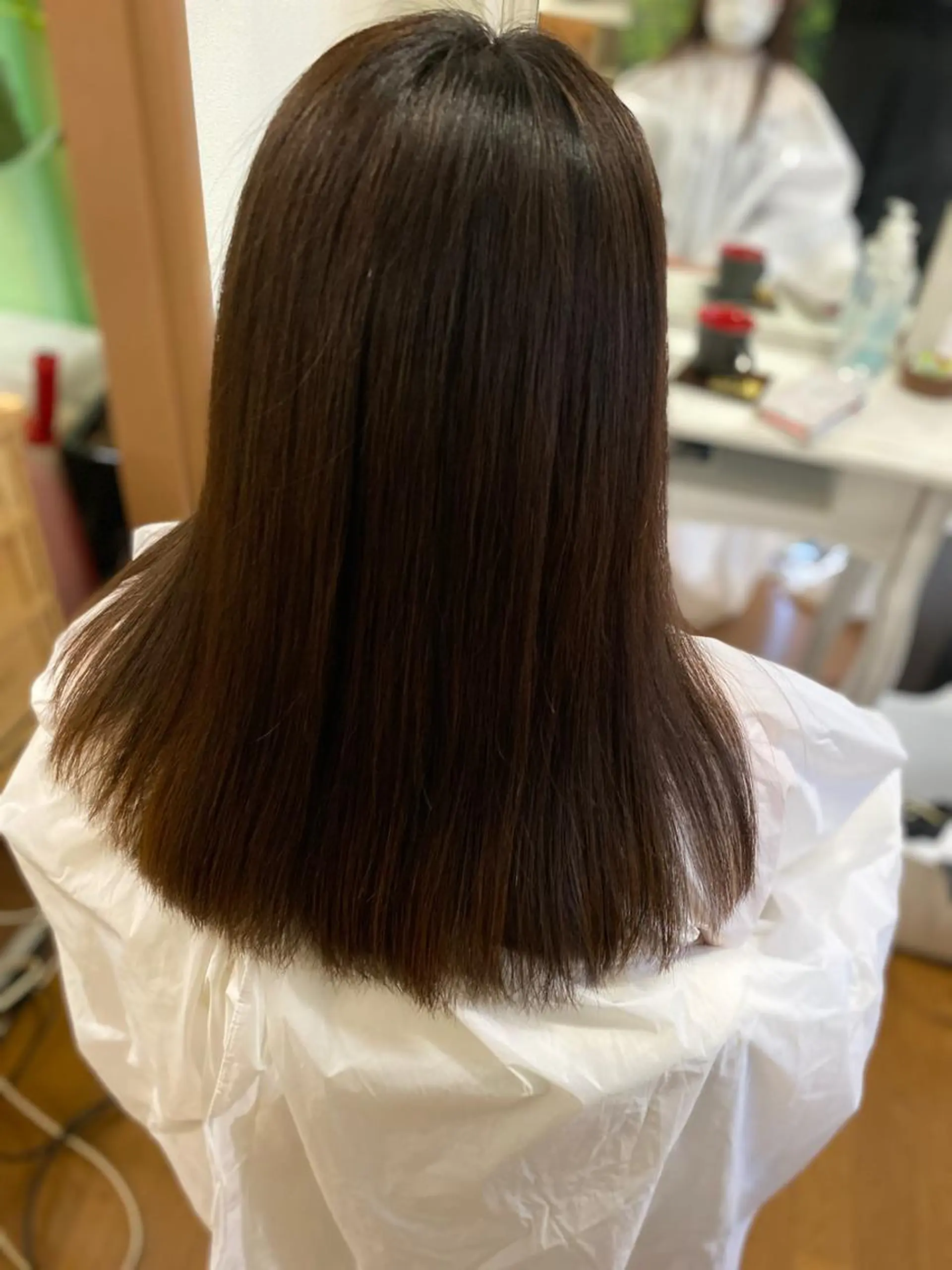ロング 縮毛矯正 hairmake Sakura松本真理のヘアスタイル