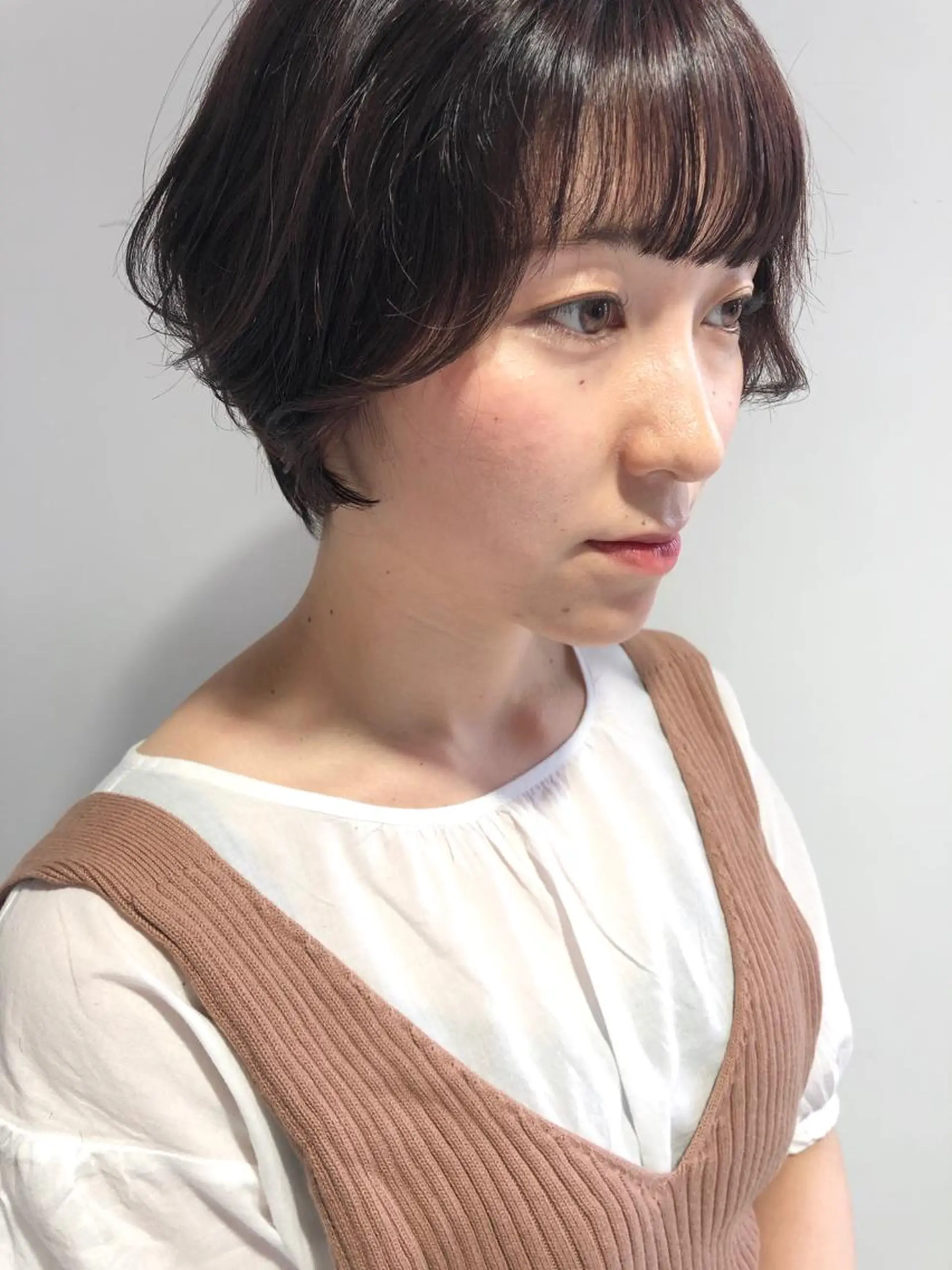 ショート 丸みショート ショートヘア 岩田 萌那のヘアスタイル