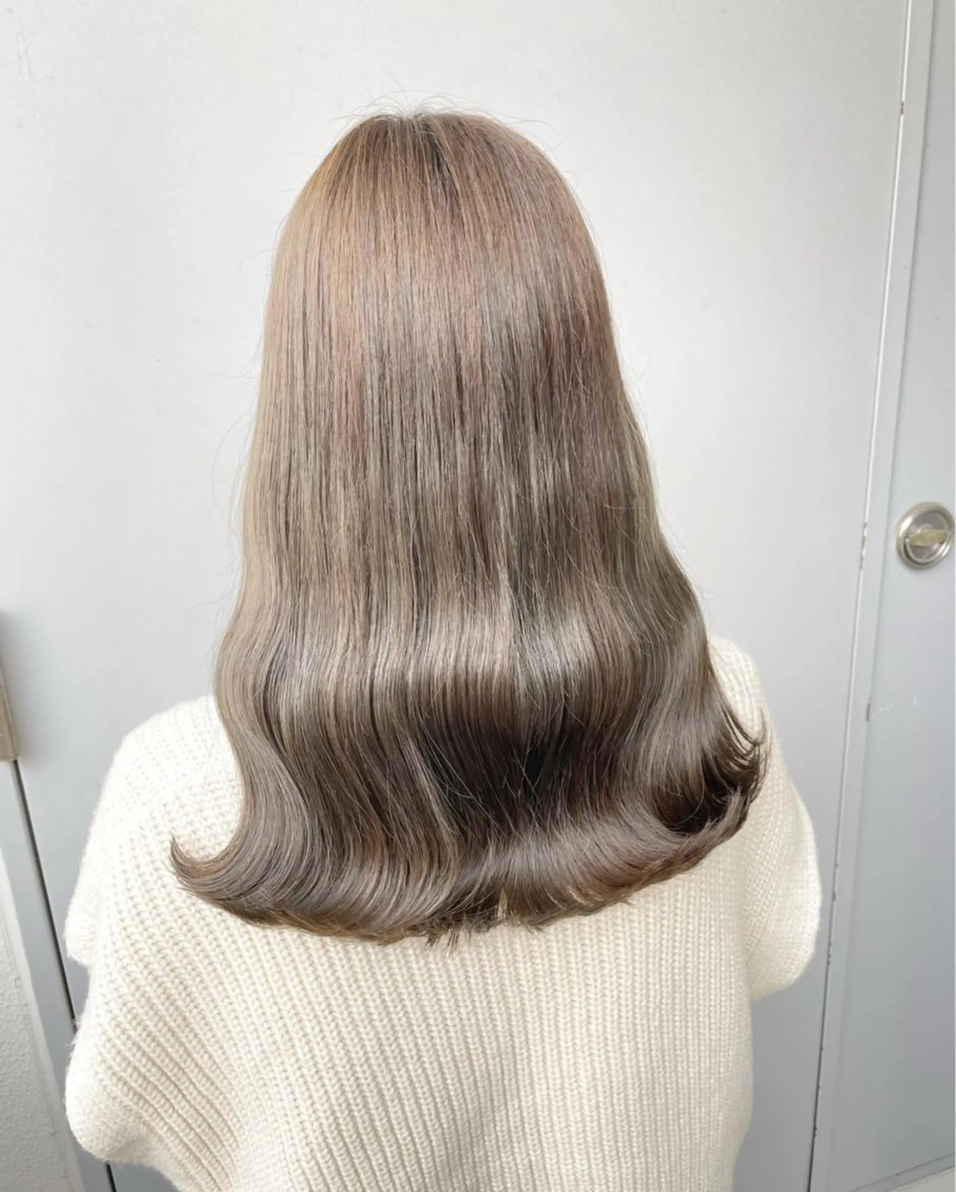 ロング カラー カット ヘアカラー トリートメント ヘアセット I'S.横浜所属・赤み消しカラー 🍀JUNKIのヘアスタイル