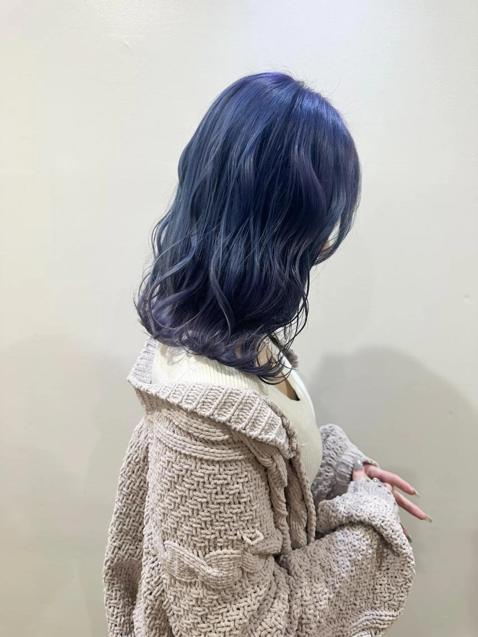 ロング カラー ブルーカラー ブルーパープル パープルカラー 髪質改善特化【荻窪】 RYOTOのヘアスタイル