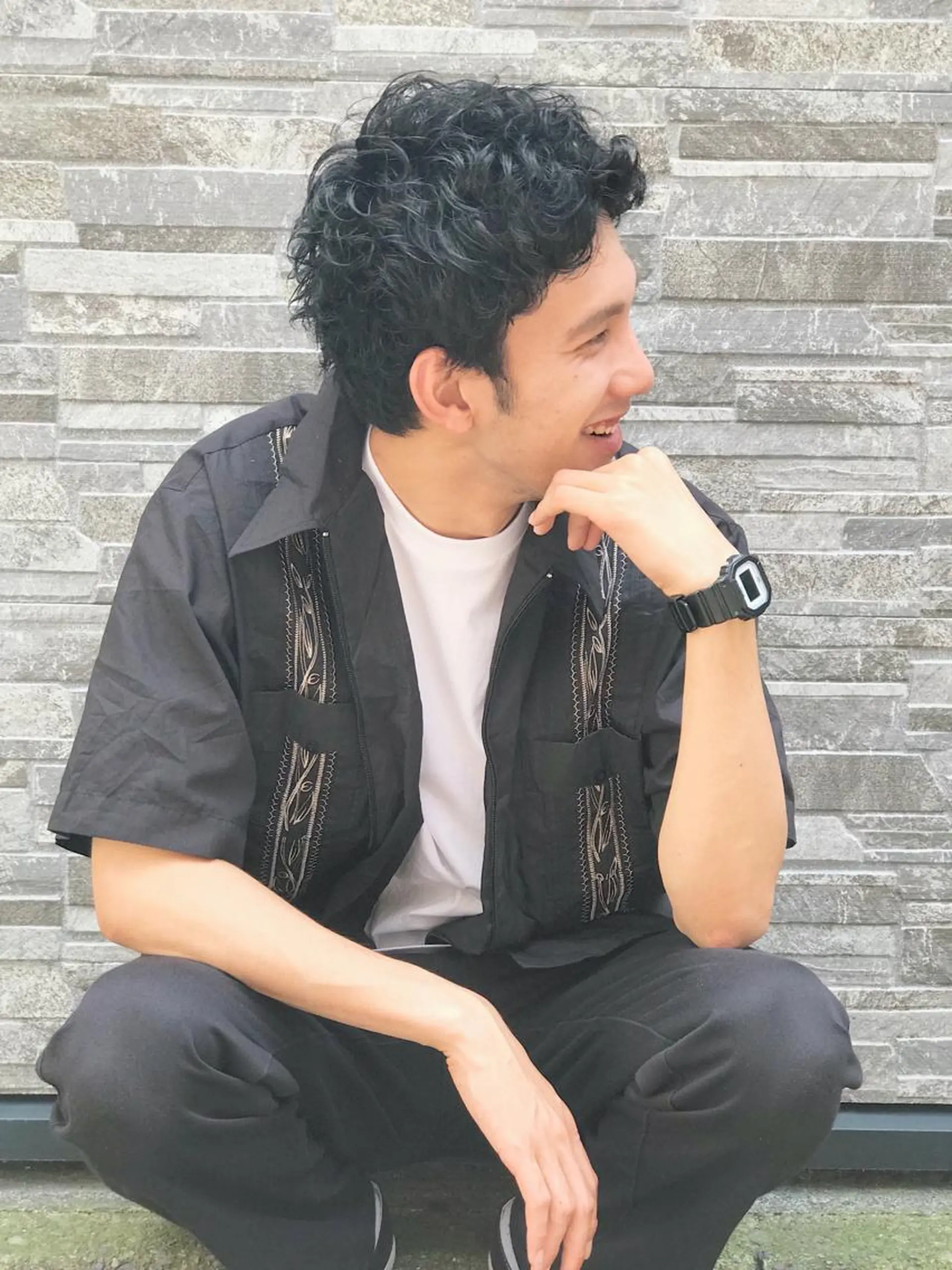 ショート パーマ メンズ メンズパーマ カット パーマ ヘッドスパ ROW吉祥寺✨ 髪質改善TR&スパ✨のヘアスタイル