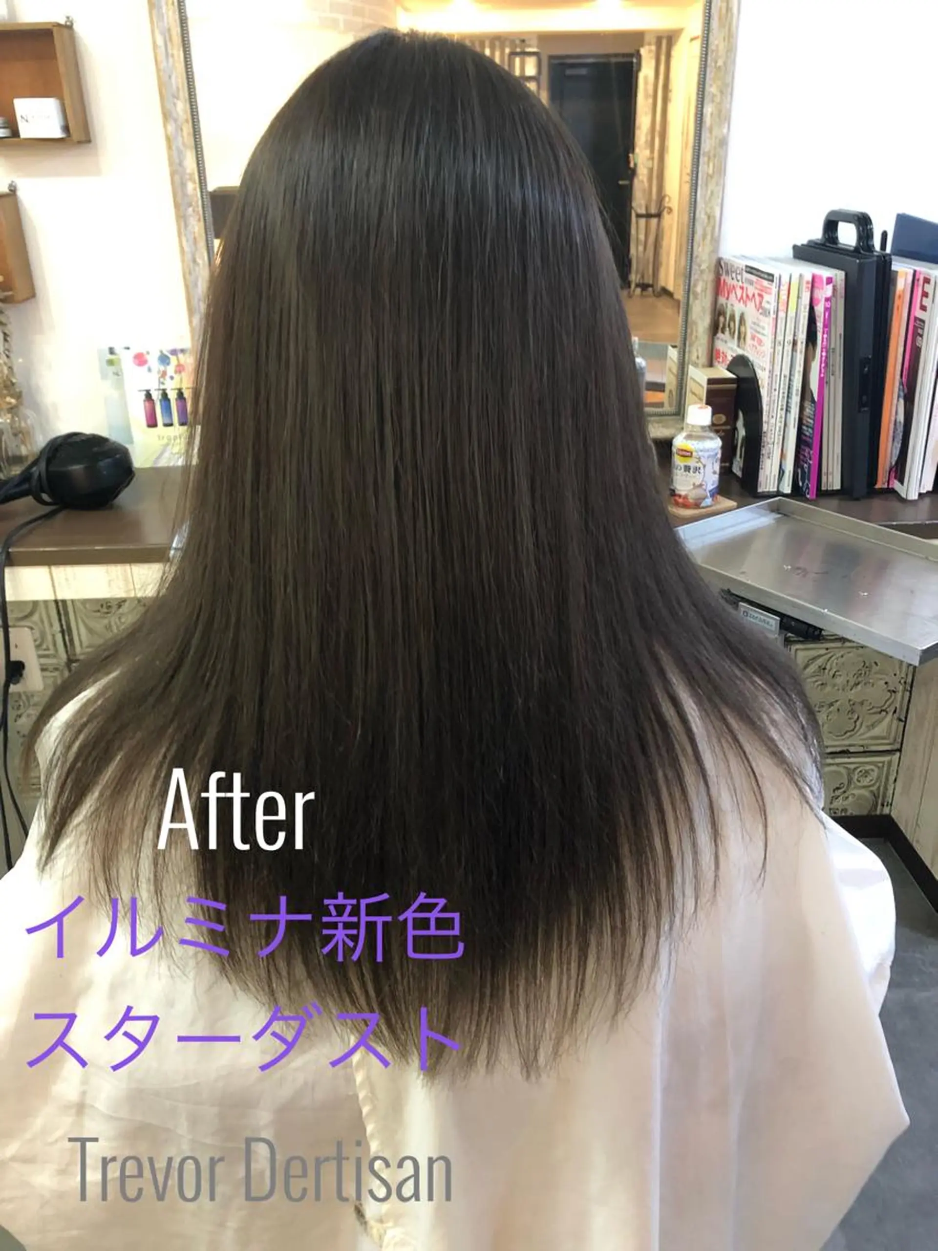ミディアム カラー イルミナカラー シルバー スターダスト 森田 一平のヘアスタイル