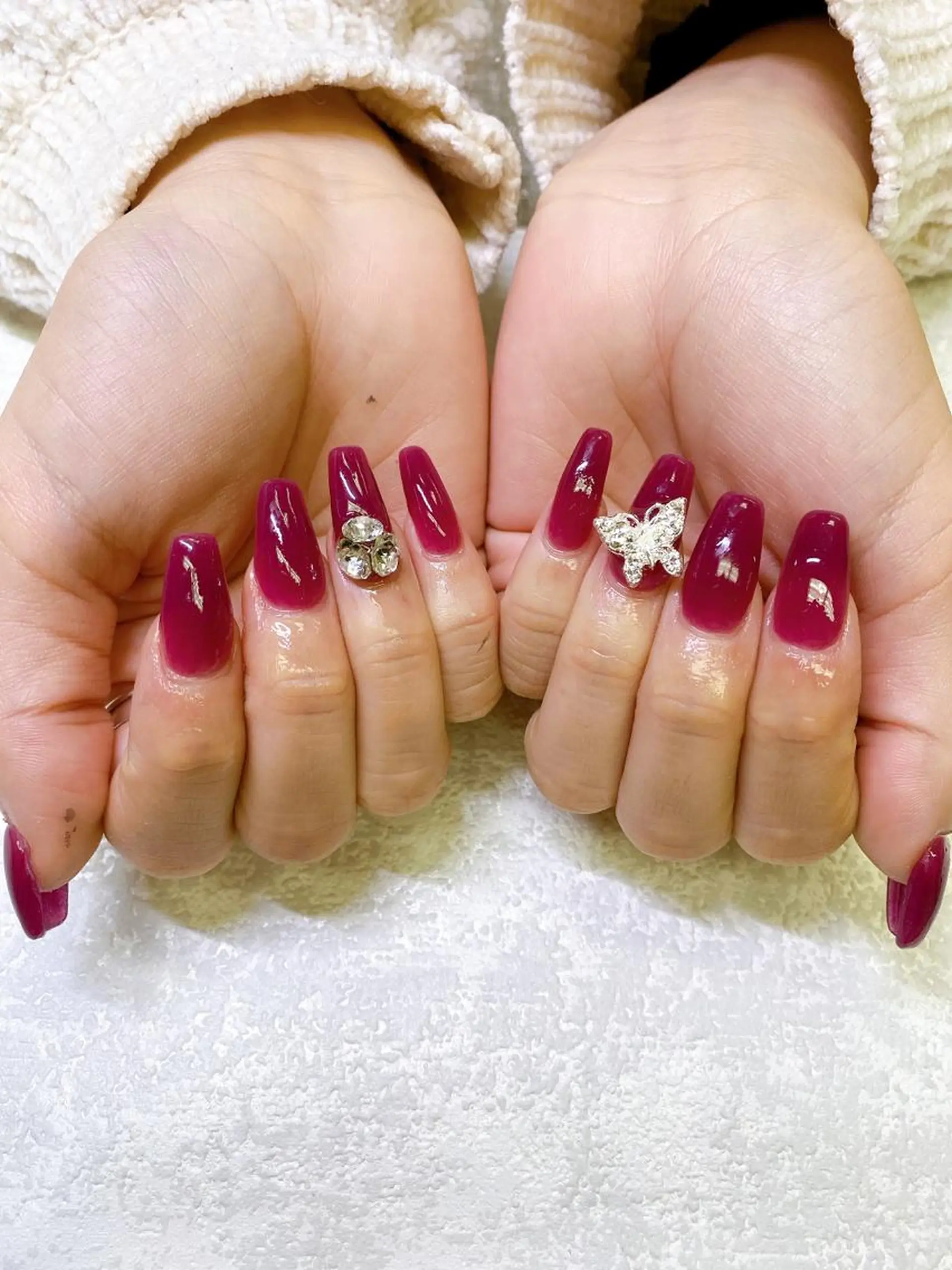 ミディアム ハンドネイル JNA認定講師🌸 RIEのネイルデザイン