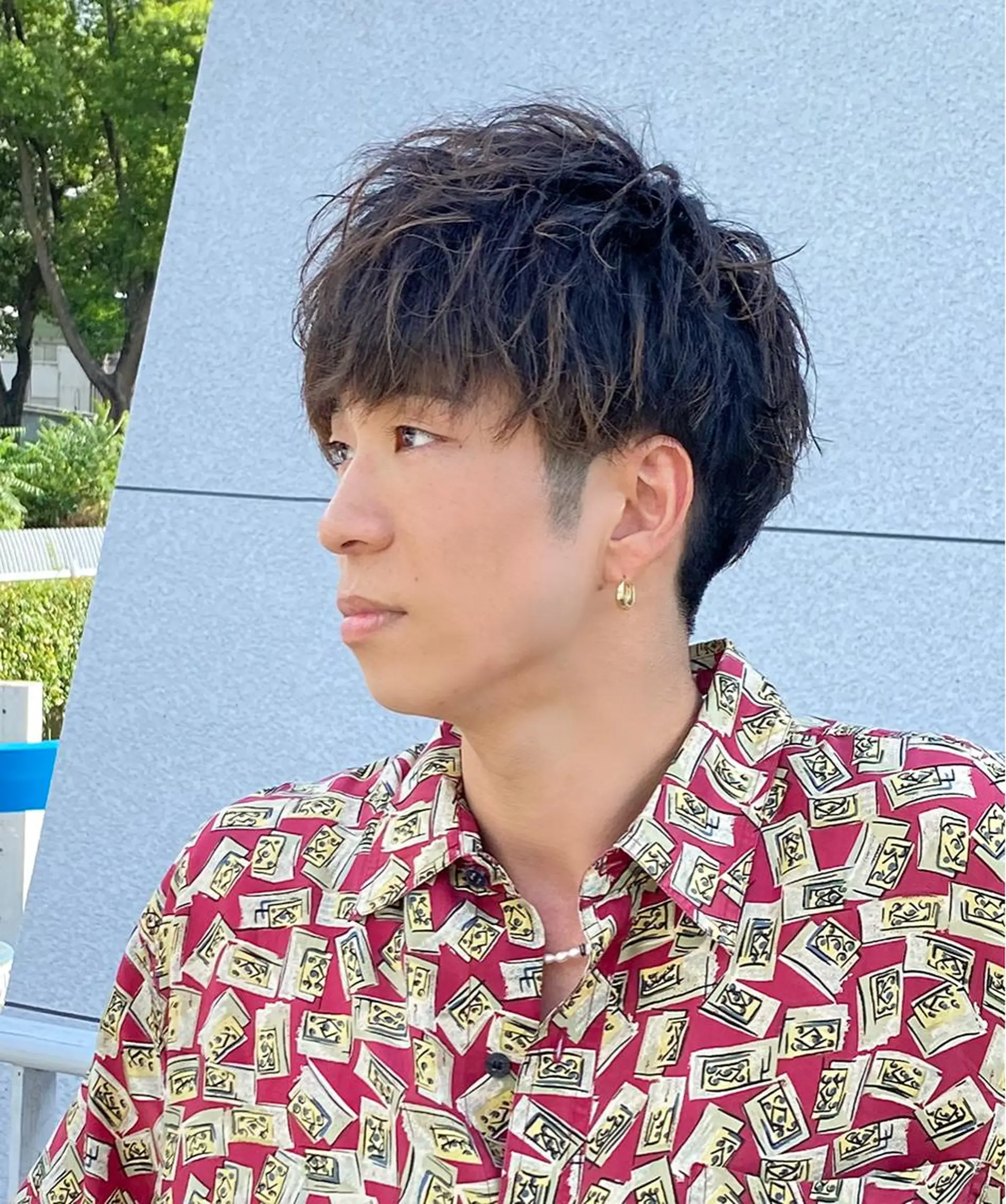 ショート カラー パーマ メンズ MENS  FEEL南森町所属・佐藤 達郎のヘアスタイル