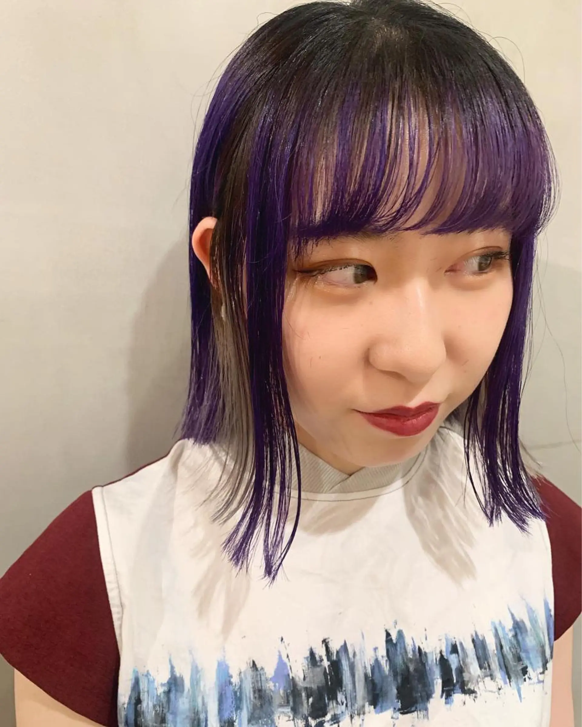 ミディアム カラー カット ヘアカラー トリートメント 優 作のヘアスタイル