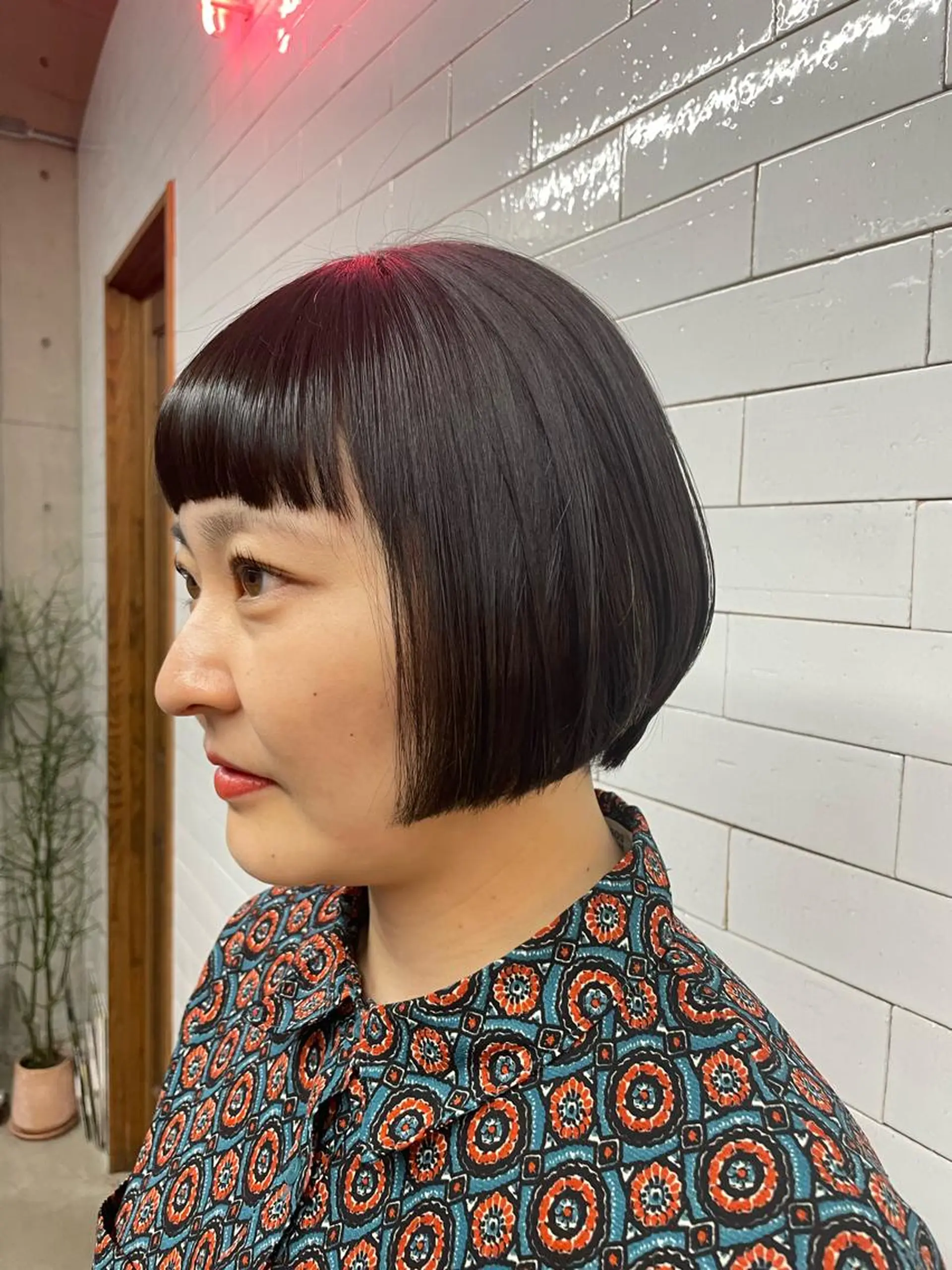 ショート ボブ オン眉 トリートメント やすだ しおりのその他イメージ