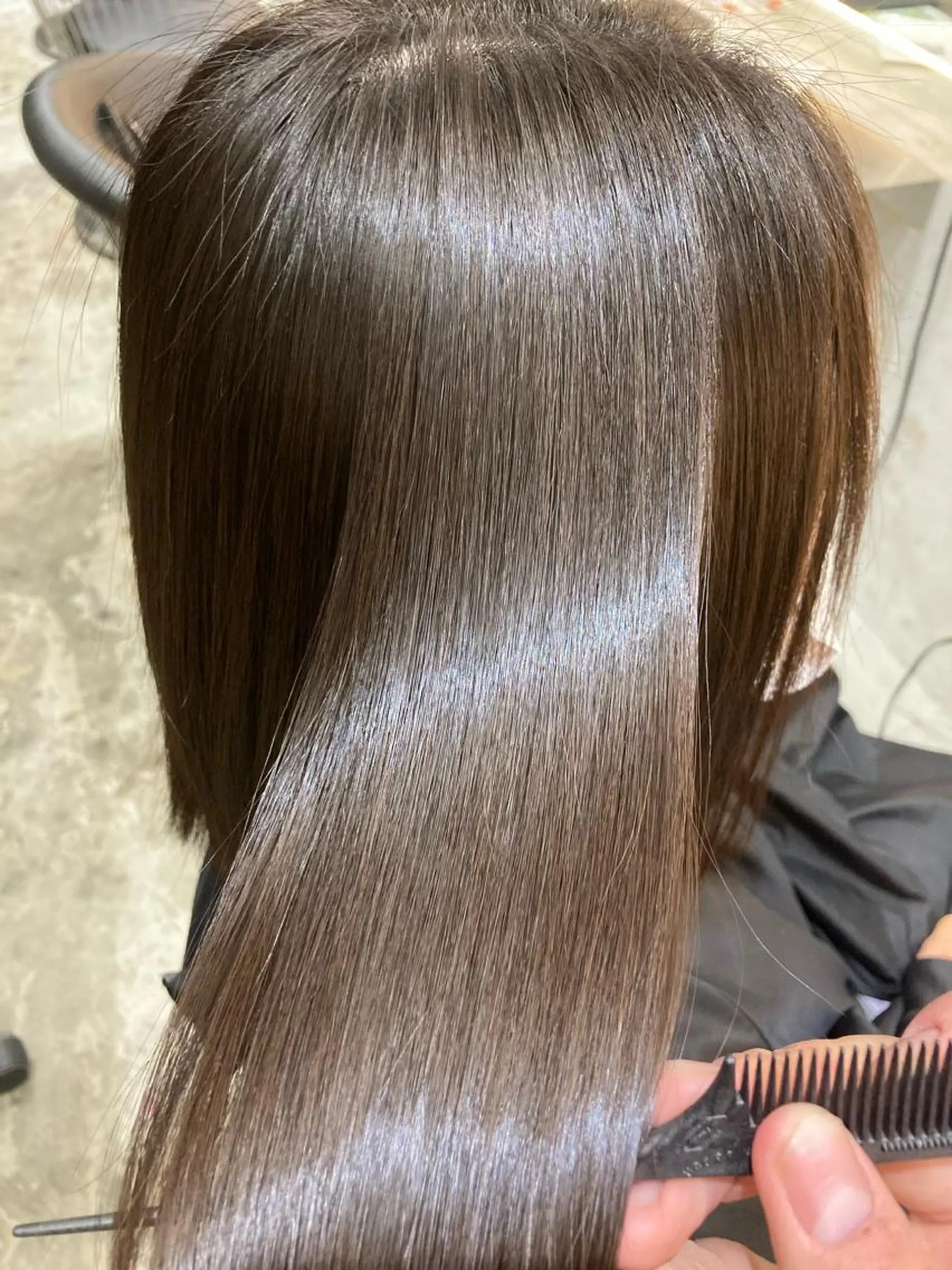 セミロング 縮毛矯正 トリートメント レイヤーカットモデル ショートカット/颯大のヘアスタイル
